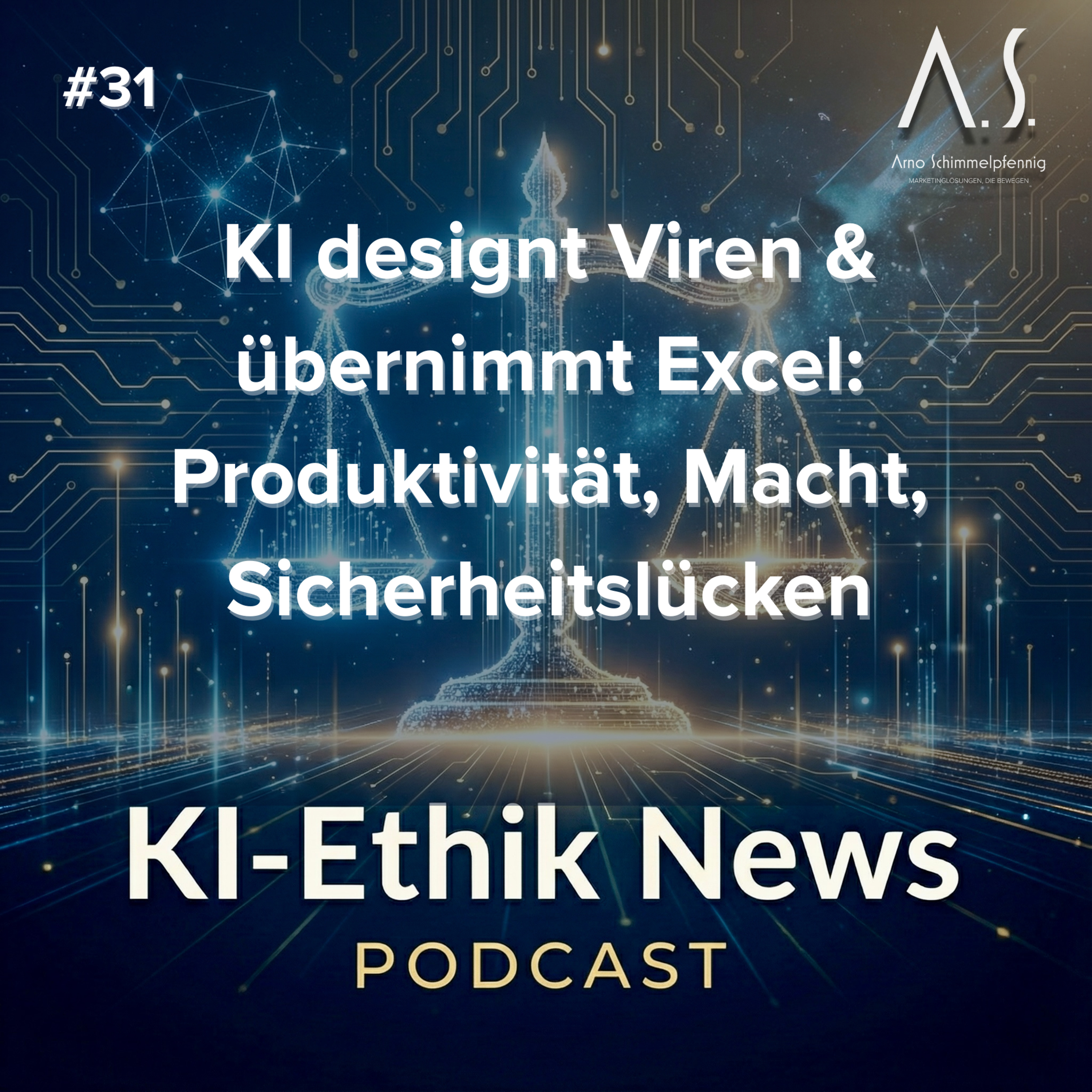 Cover der Folge: 28.01.2026 – KI designt Viren & übernimmt Excel: Produktivität, Macht, Sicherheitslücken