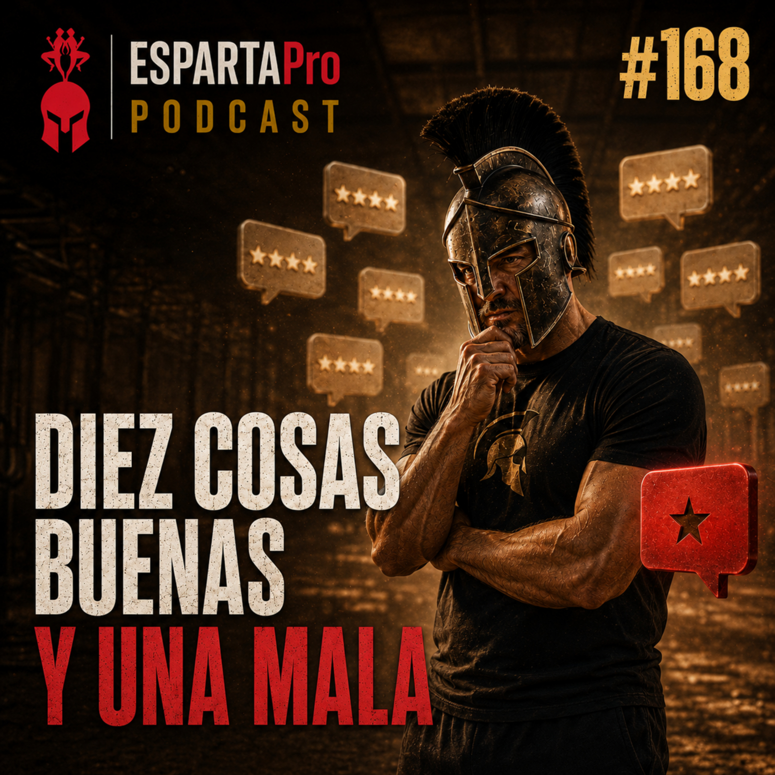 #168 – DIEZ COSAS BUENAS Y UNA MALA: ¿EN CUÁL TE QUEDAS PENSANDO? ⚔️ episode artwork