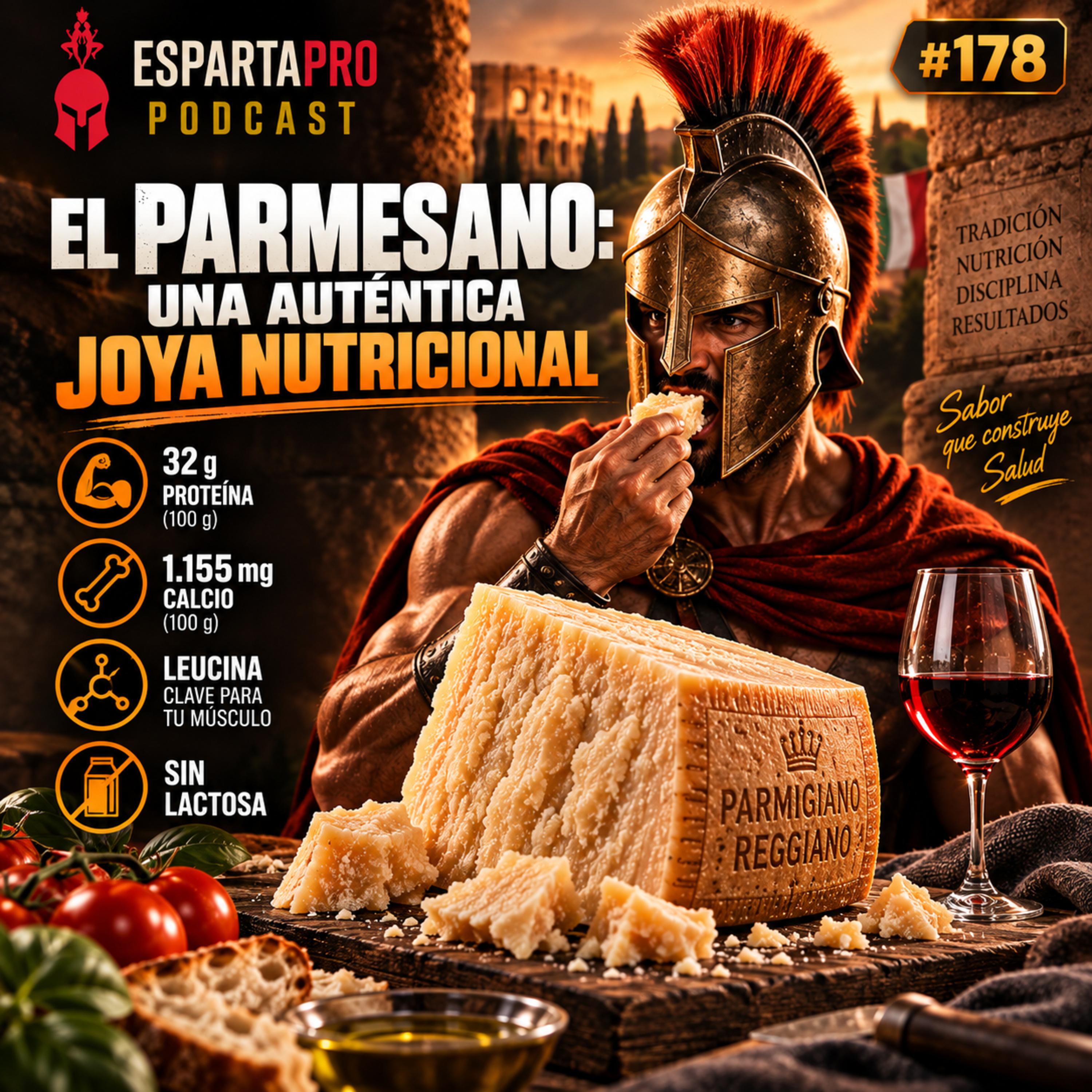 #178 – EL PARMESANO: UNA AUTÉNTICA JOYA NUTRICIONAL 🧀 episode artwork