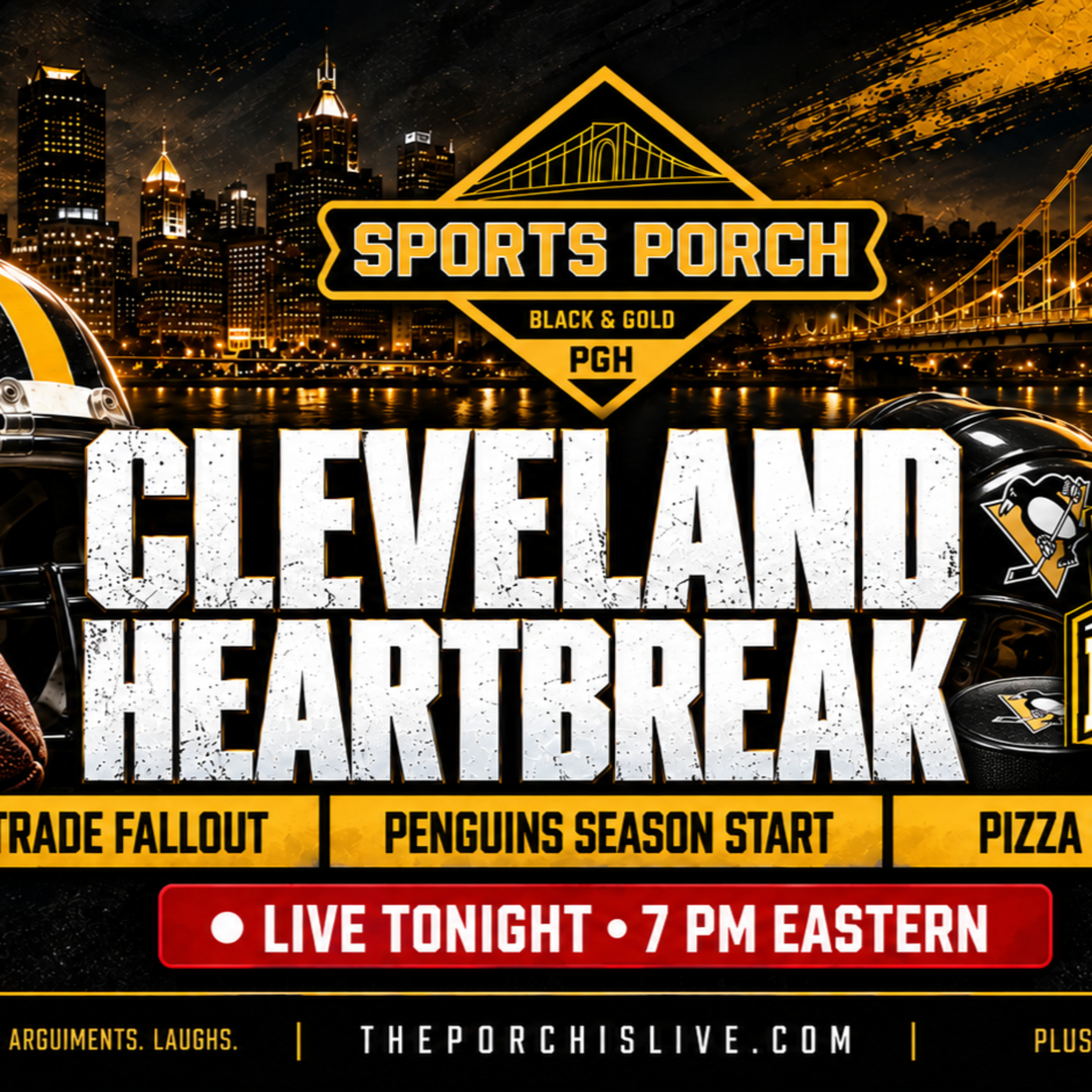 Steelers Lose in Cleveland: Joey Porter Jr. Trade Fallout | Penguins Start | Black & Gold LIVE