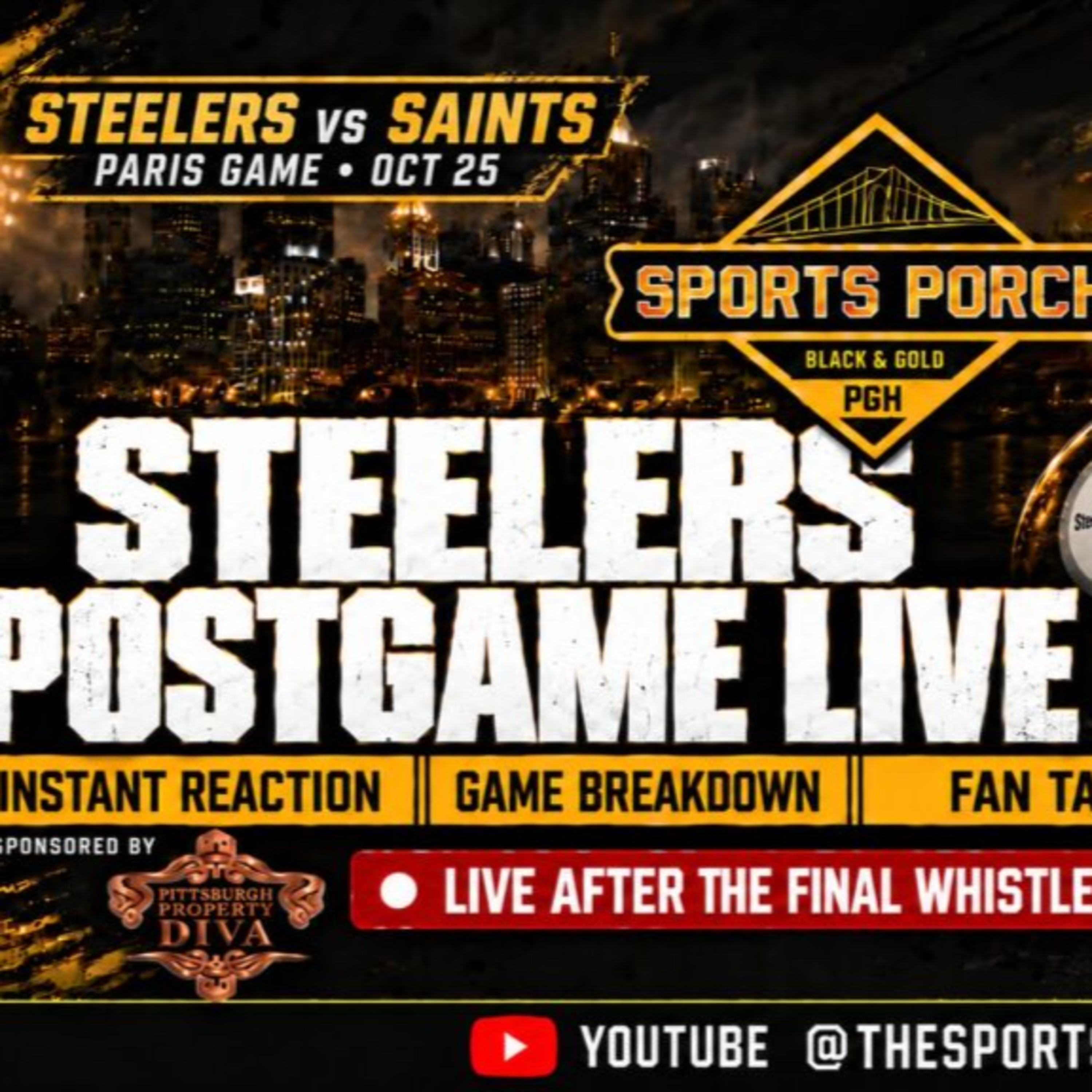 Steelers vs Saints Postgame LIVE | Paris Game Reaction | The Sports Porch
