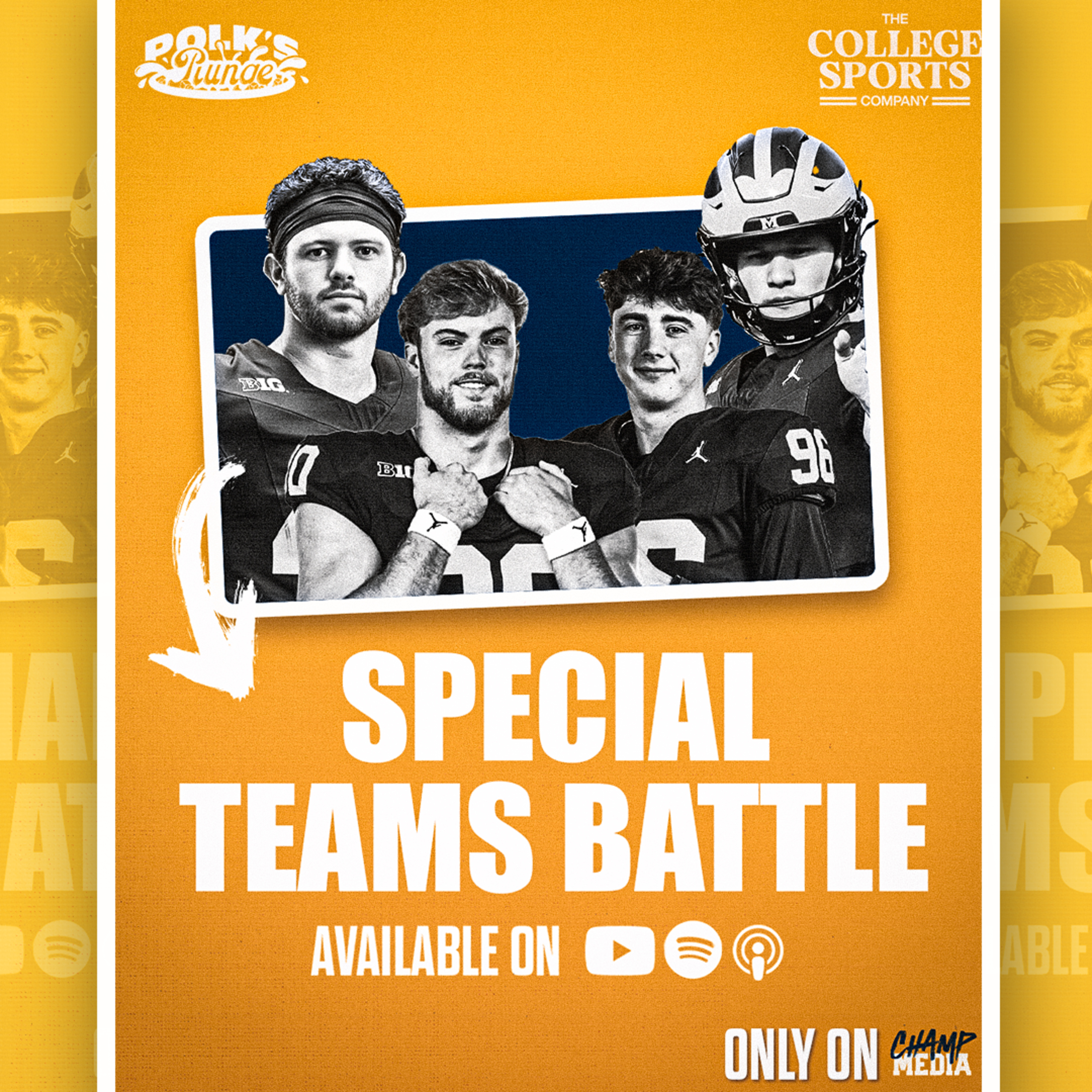 Do Michigan Football Players REALLY Know Each Other? Cold Plunge Battle! | Polk's Plunge episode artwork