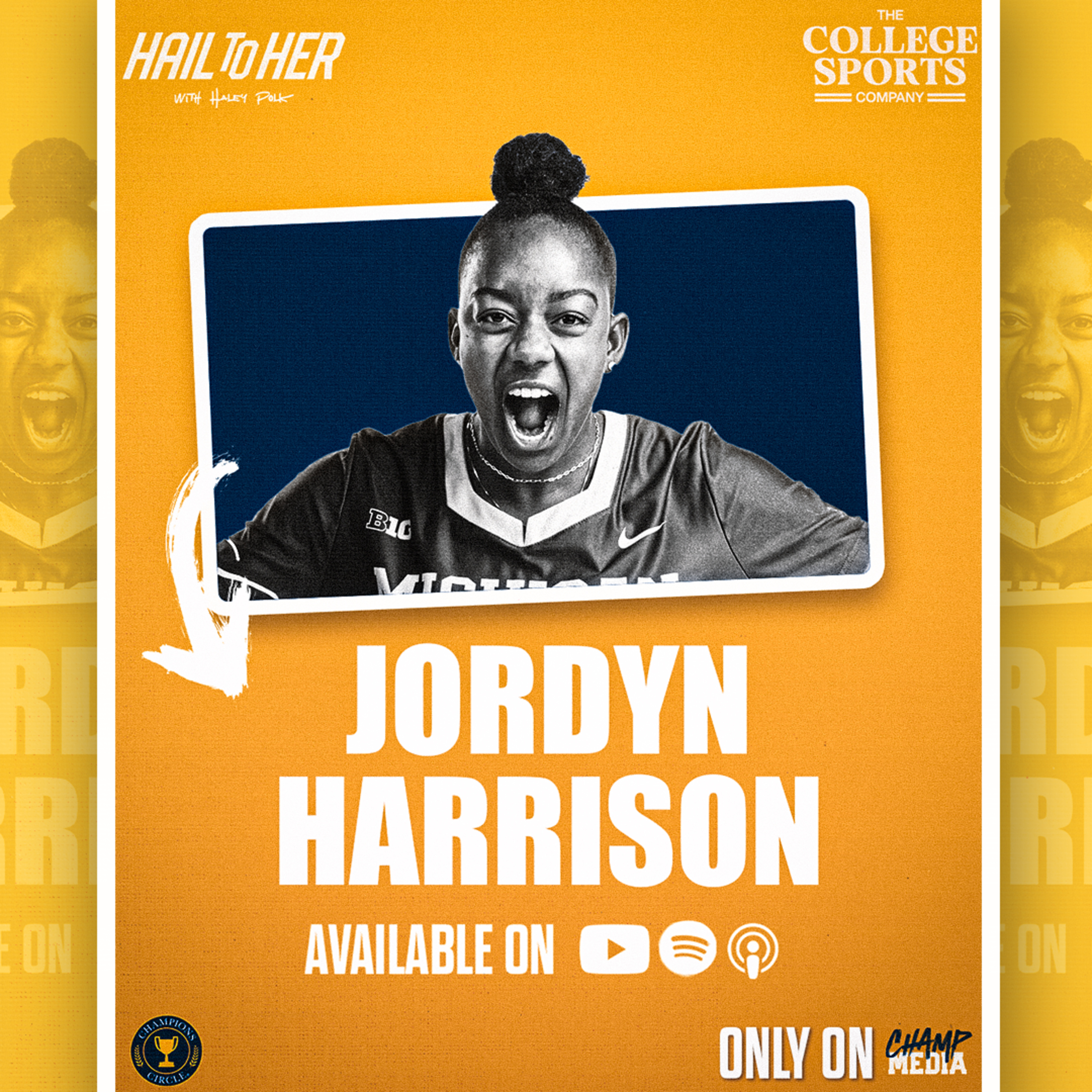 How Jordyn Harrison is LEADING Michigan Lacrosse & Inspiring the Next Generation | Hail To Her episode artwork