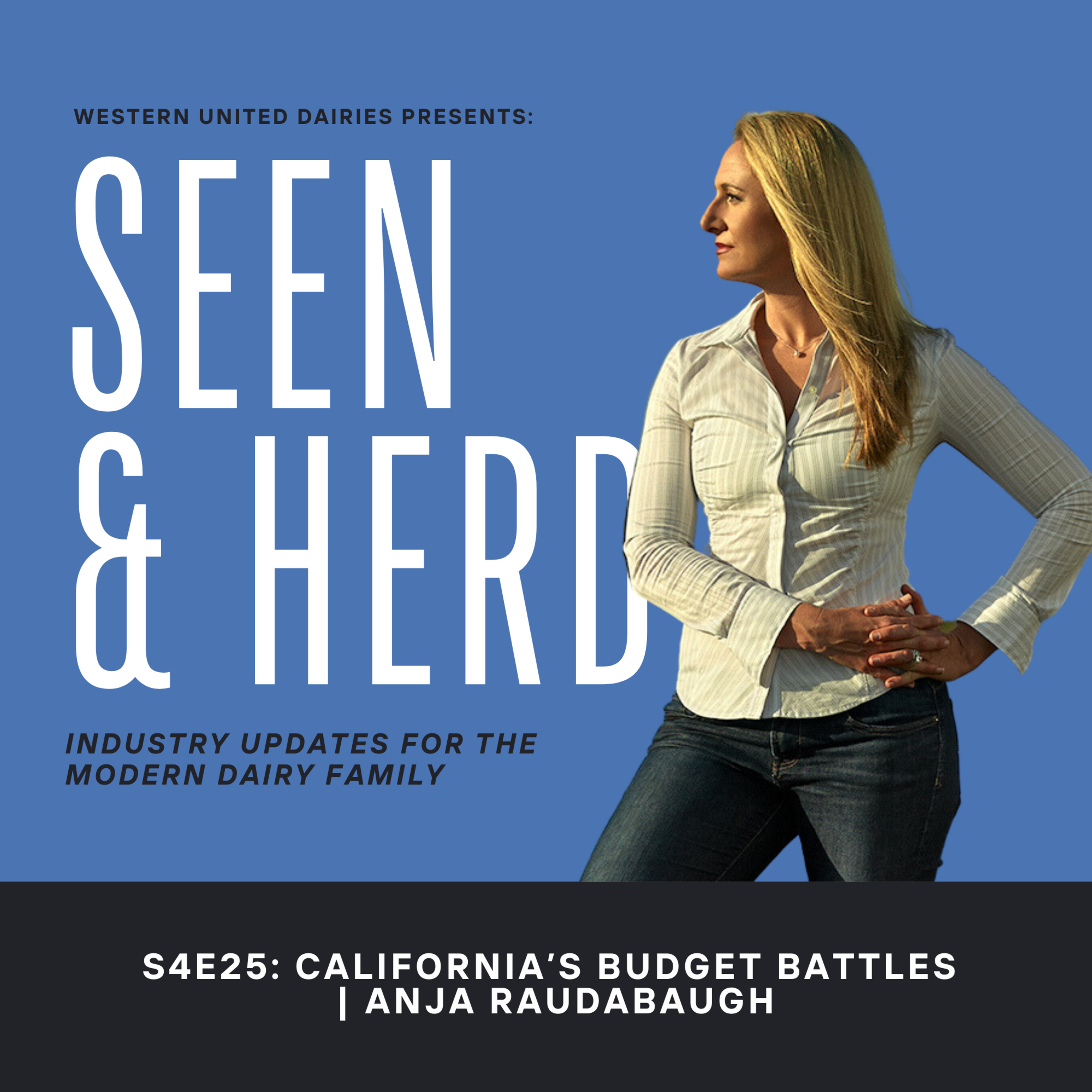 S4E25: California's Budget Battles: Delta Tunnels, Environmental Laws, and Water Reliability | Anja Raudabaugh episode artwork