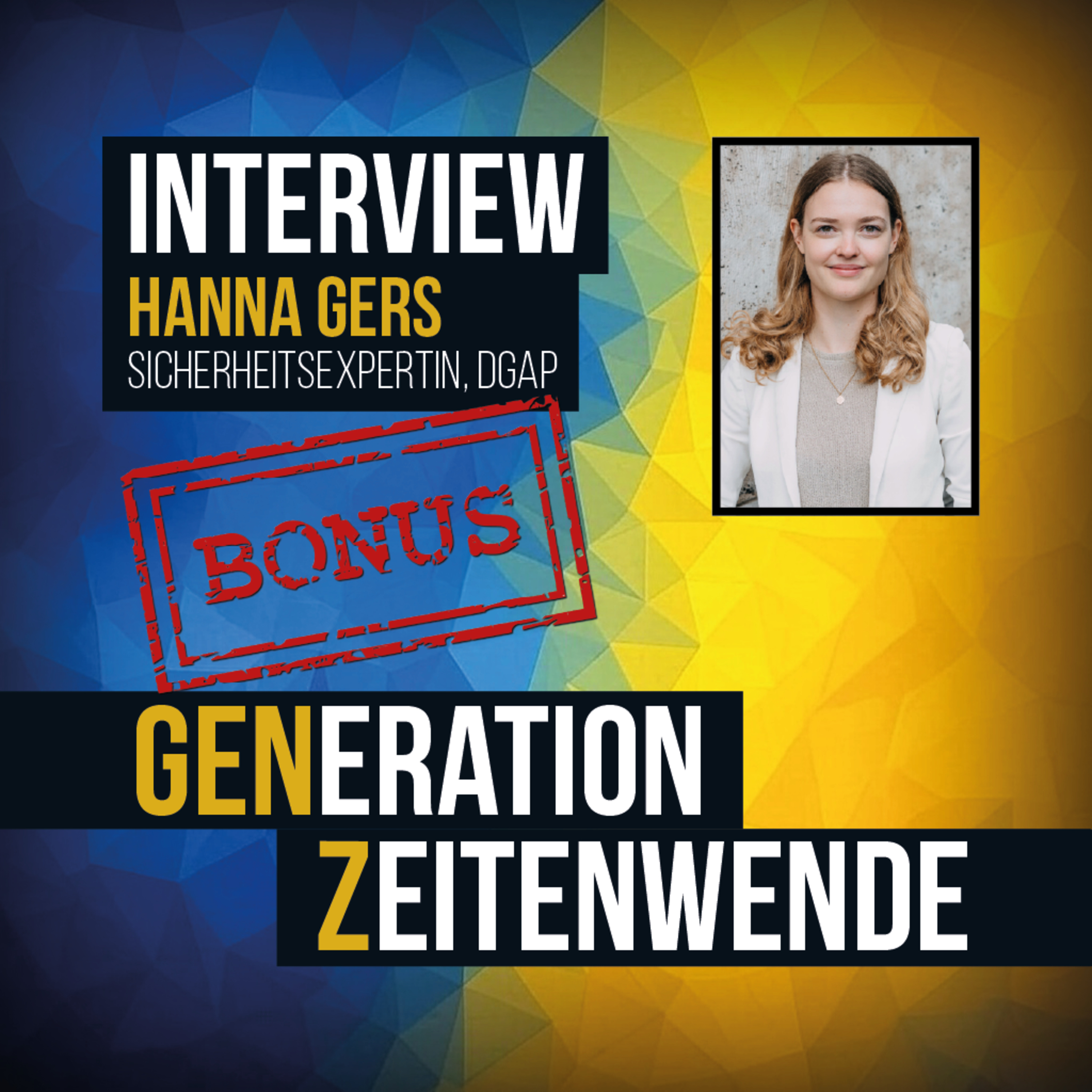 #BONUS - Komplettes Interview mit Sicherheitsexpertin Hanna Gers (DGAP) über Kriegsangst, den Indo-Pazifik und Hoffnung episode artwork