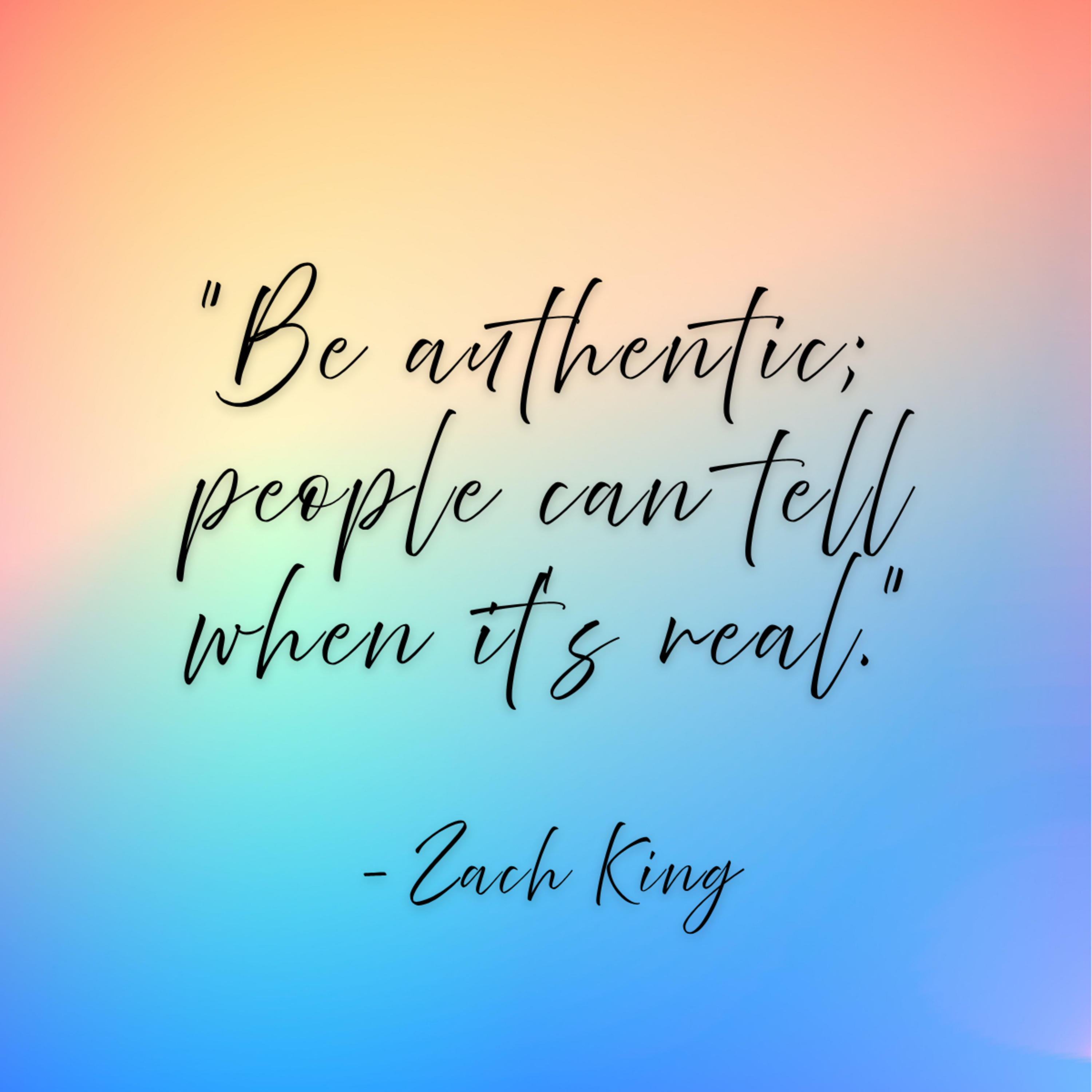 Zach King – “Be authentic; people can tell when it’s real.”