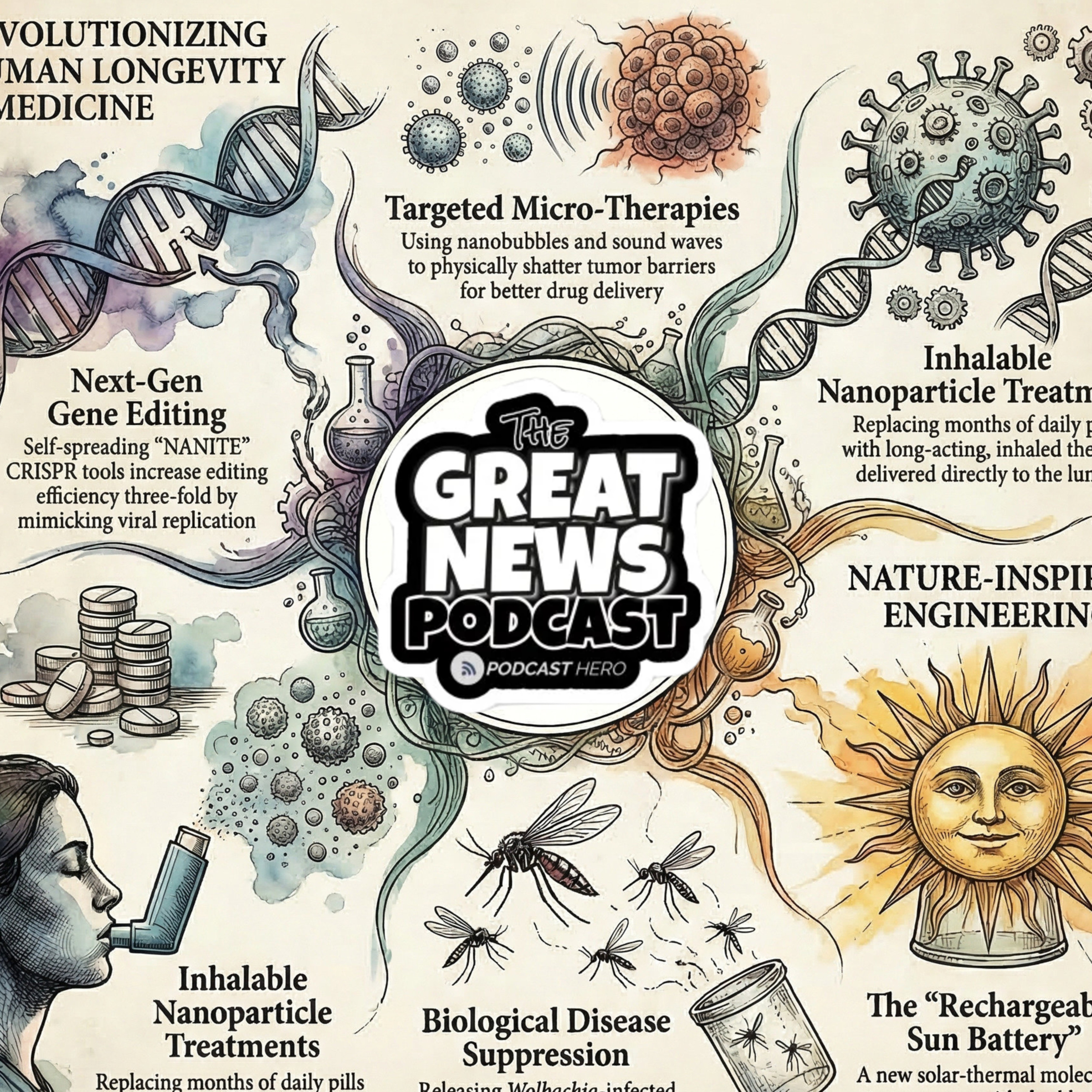 Self-Spreading CRISPR and the Sun Battery That Outperforms Lithium-Ion