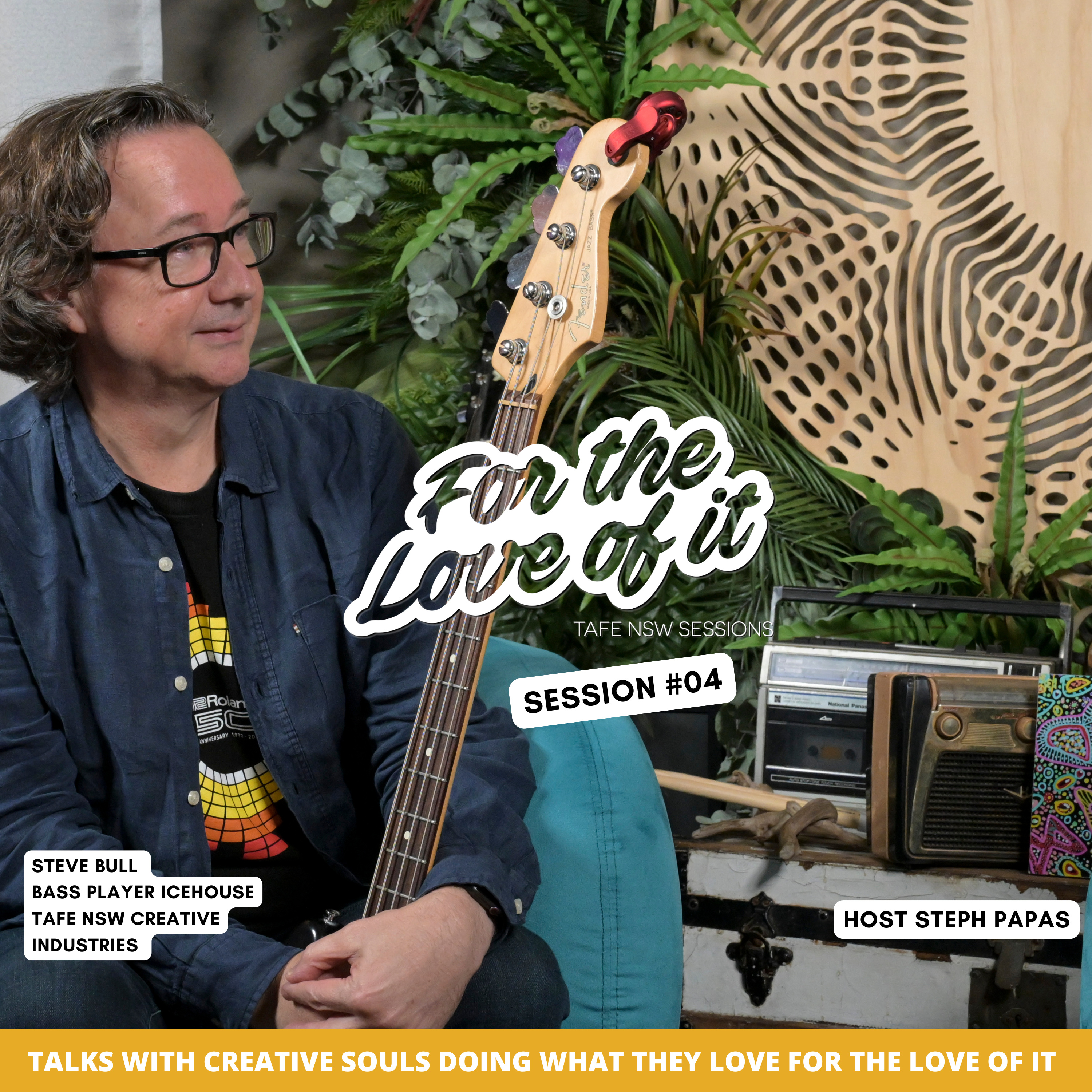 Steve Bull (Icehouse) - 'FOR THE LOVE OF IT' TAFE NSW SESSIONS episode artwork