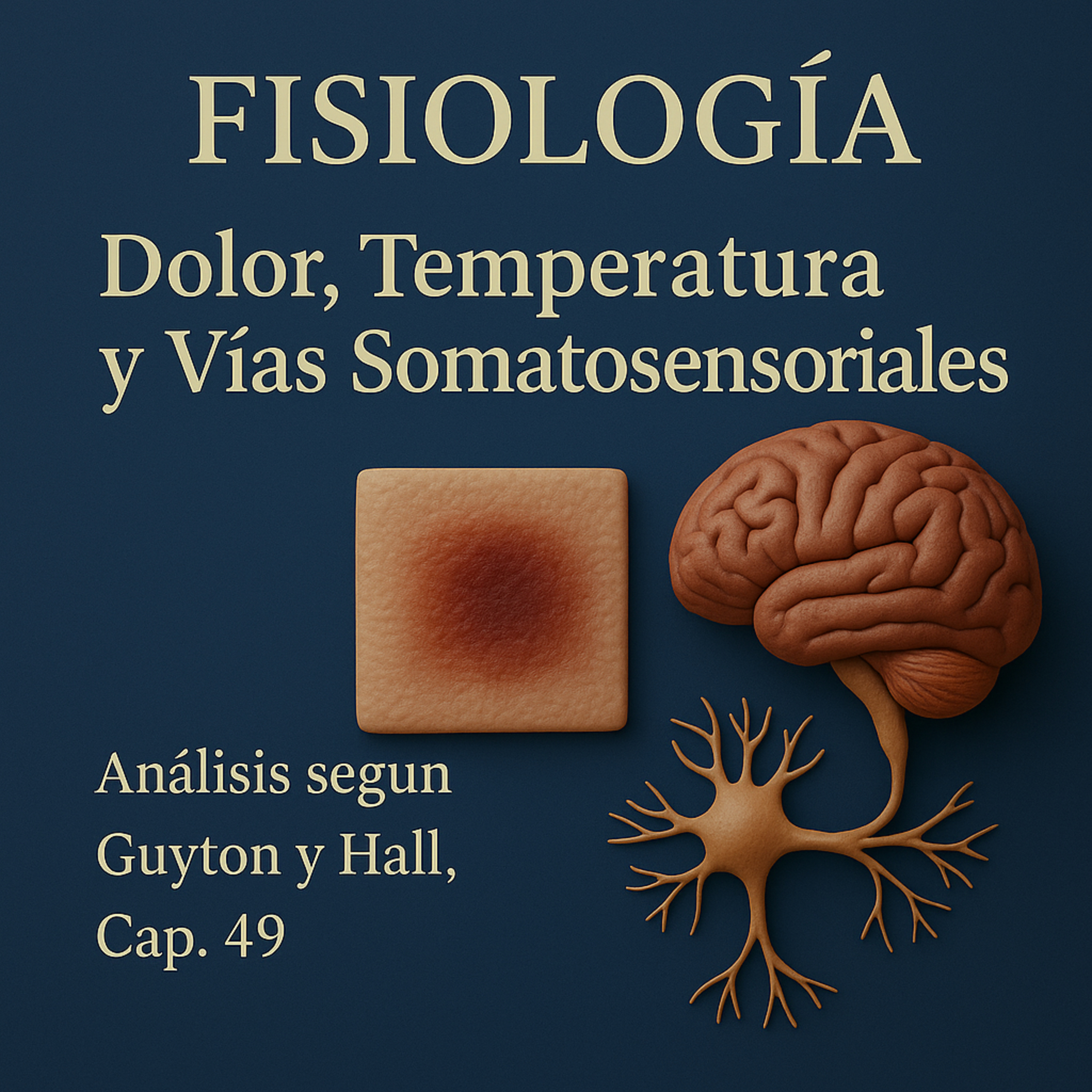 FISIOLOGÍA – Dolor, Temperatura y Vías Somatosensoriales (Análisis según Guyton y Hall, Cap. 49)