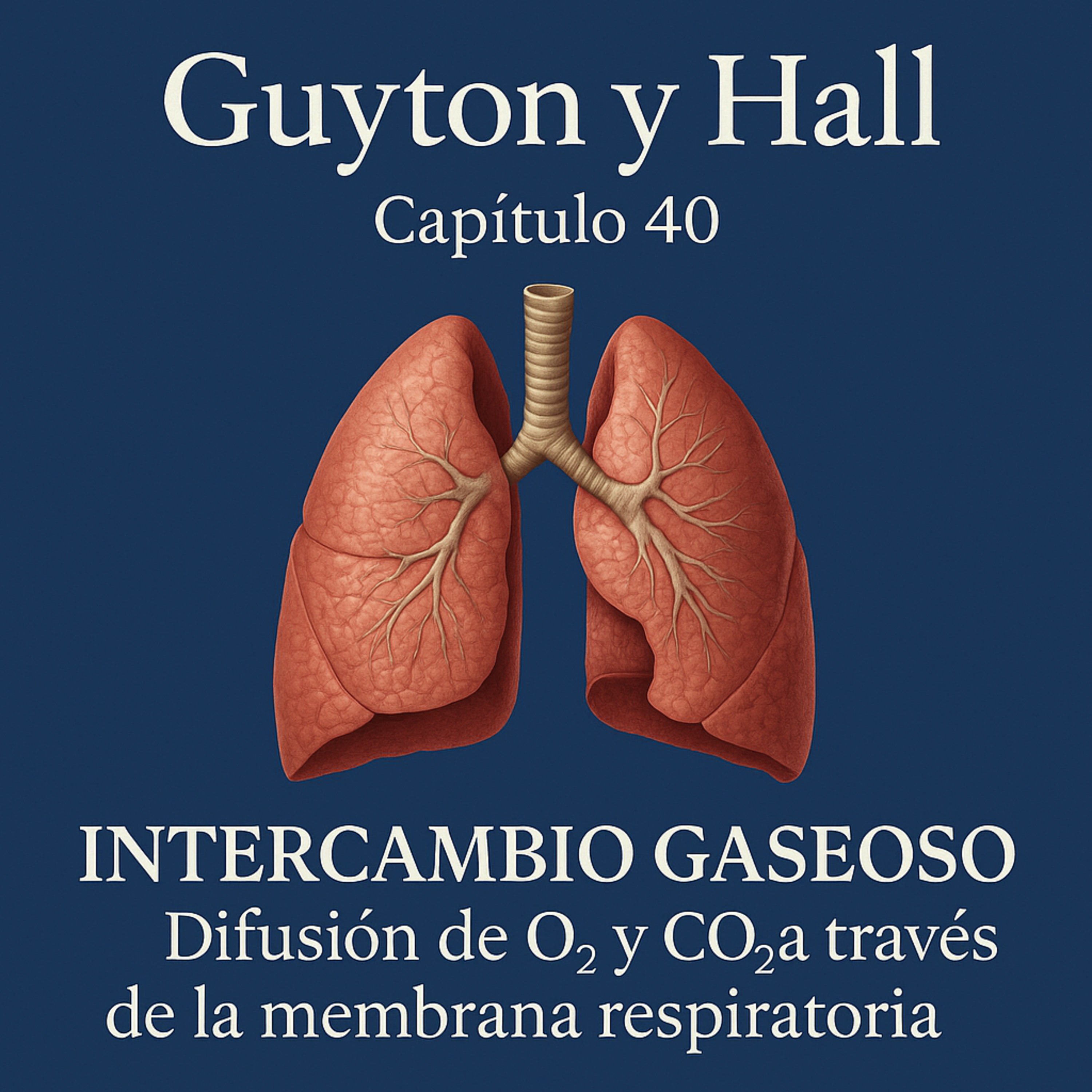 Cap. 40 – Intercambio gaseoso: difusión de O₂ y CO₂ a través de la membrana respiratoria episode artwork