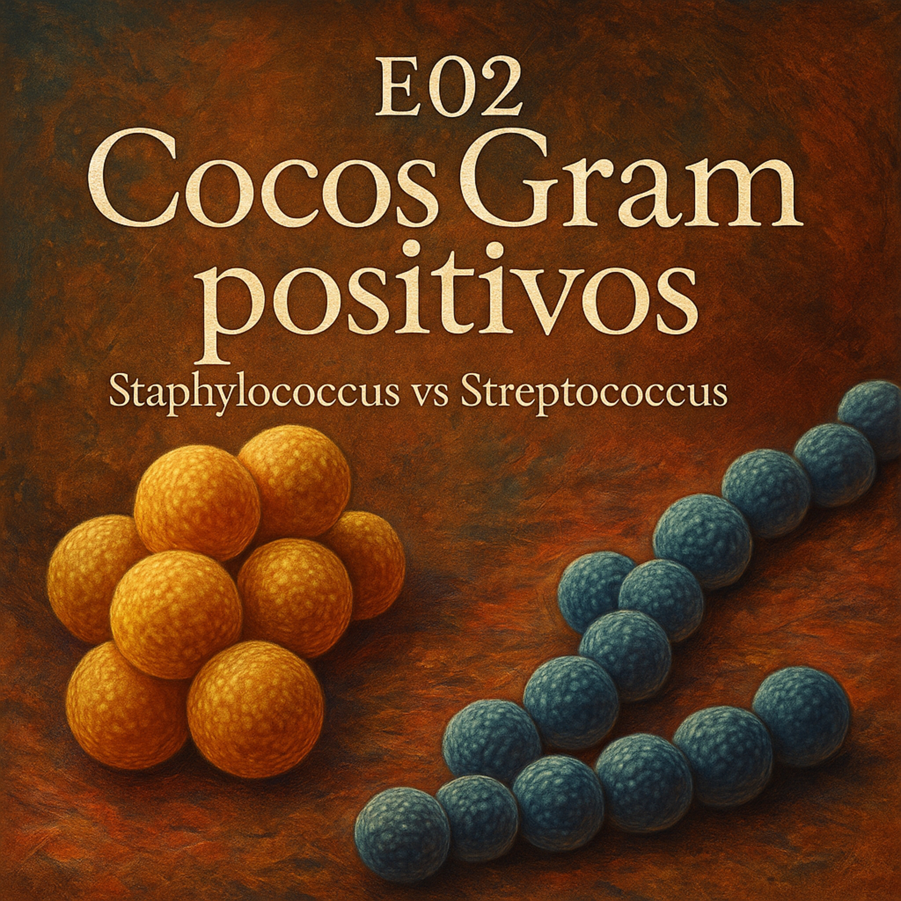 E02 — Cocos Gram positivos: Staphylococcus vs Streptococcus episode artwork