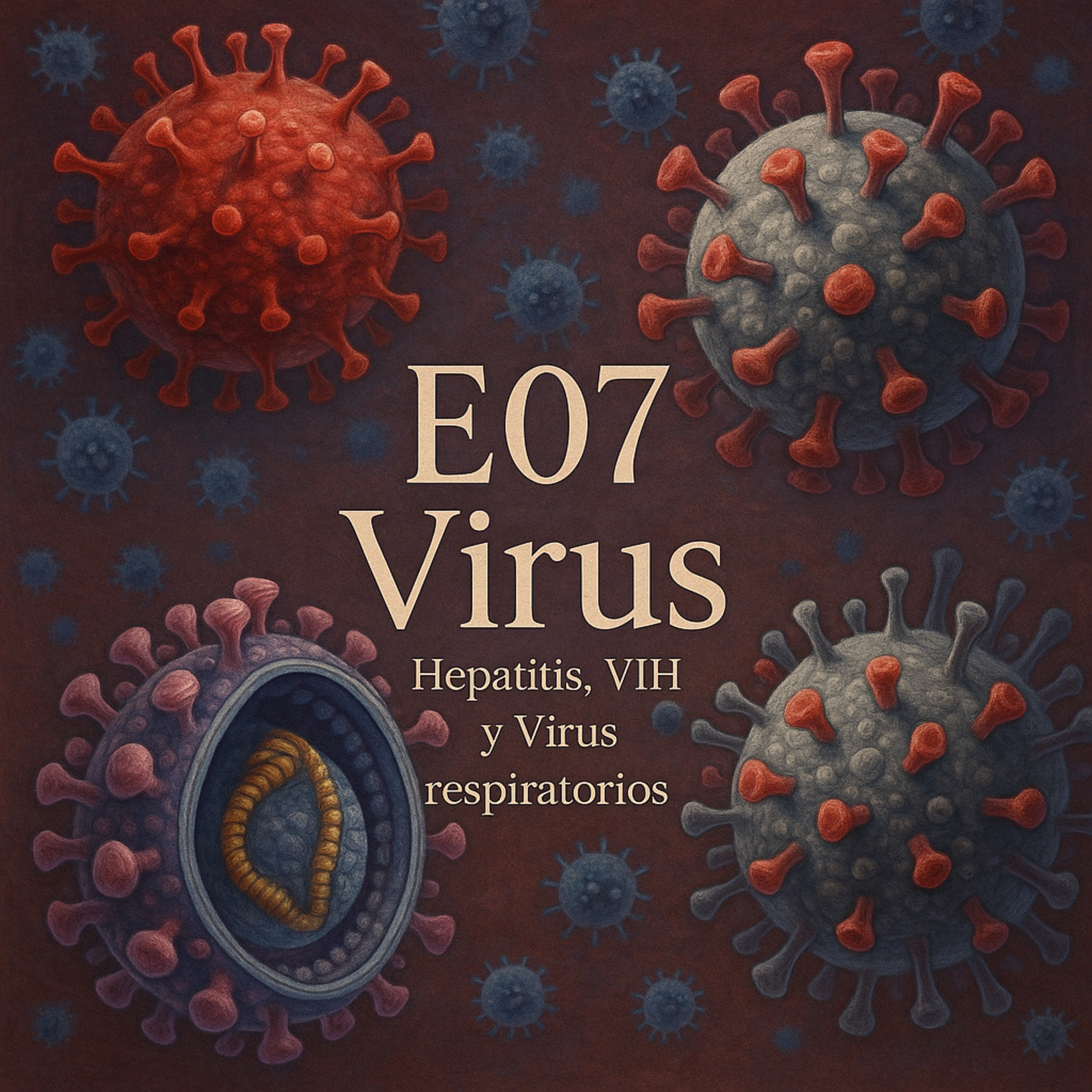 E07 - Virus: Hepatitis, VIH y Virus respiratorios. episode artwork