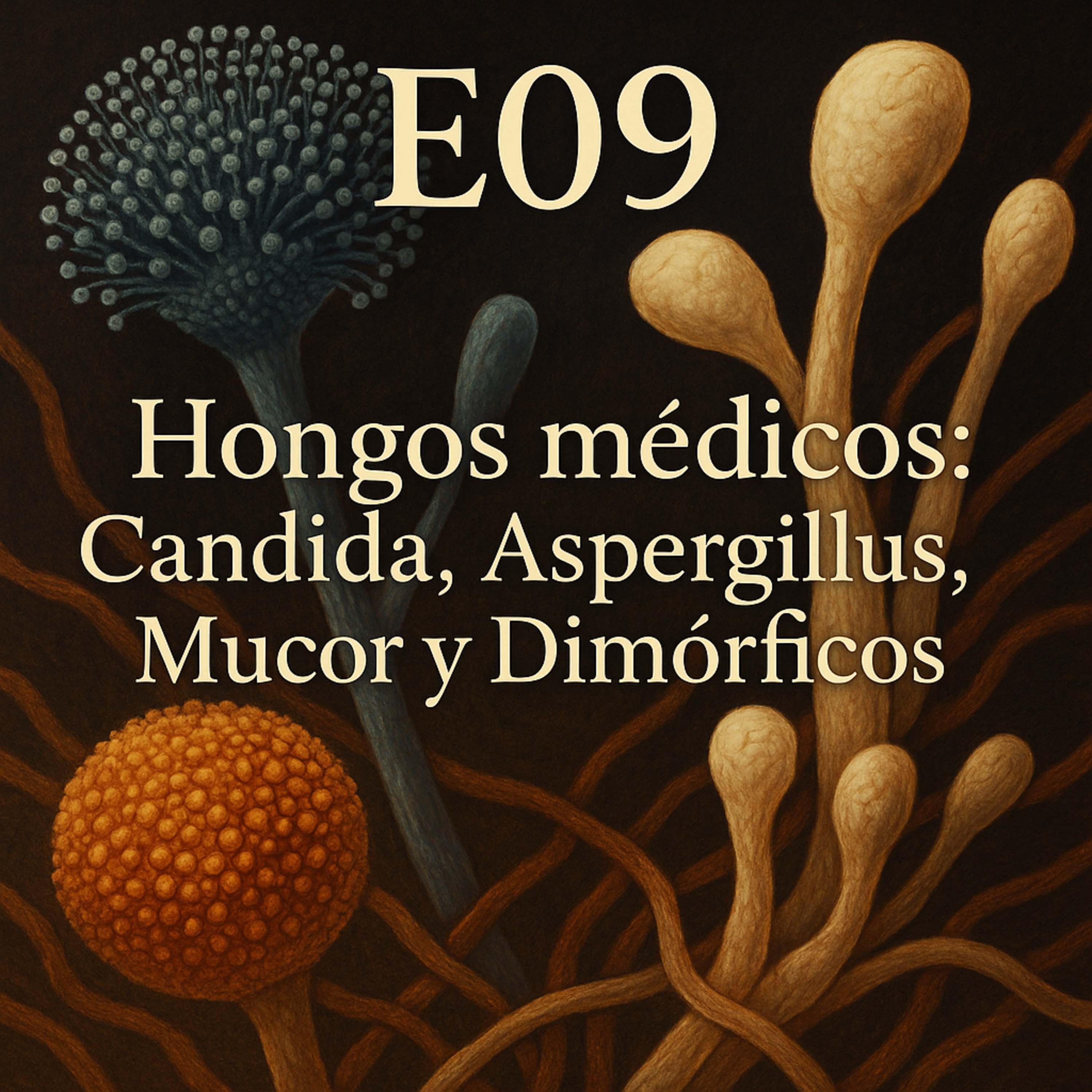 E09 — Hongos médicos: Candida, Aspergillus, Mucor у Dimórficos episode artwork