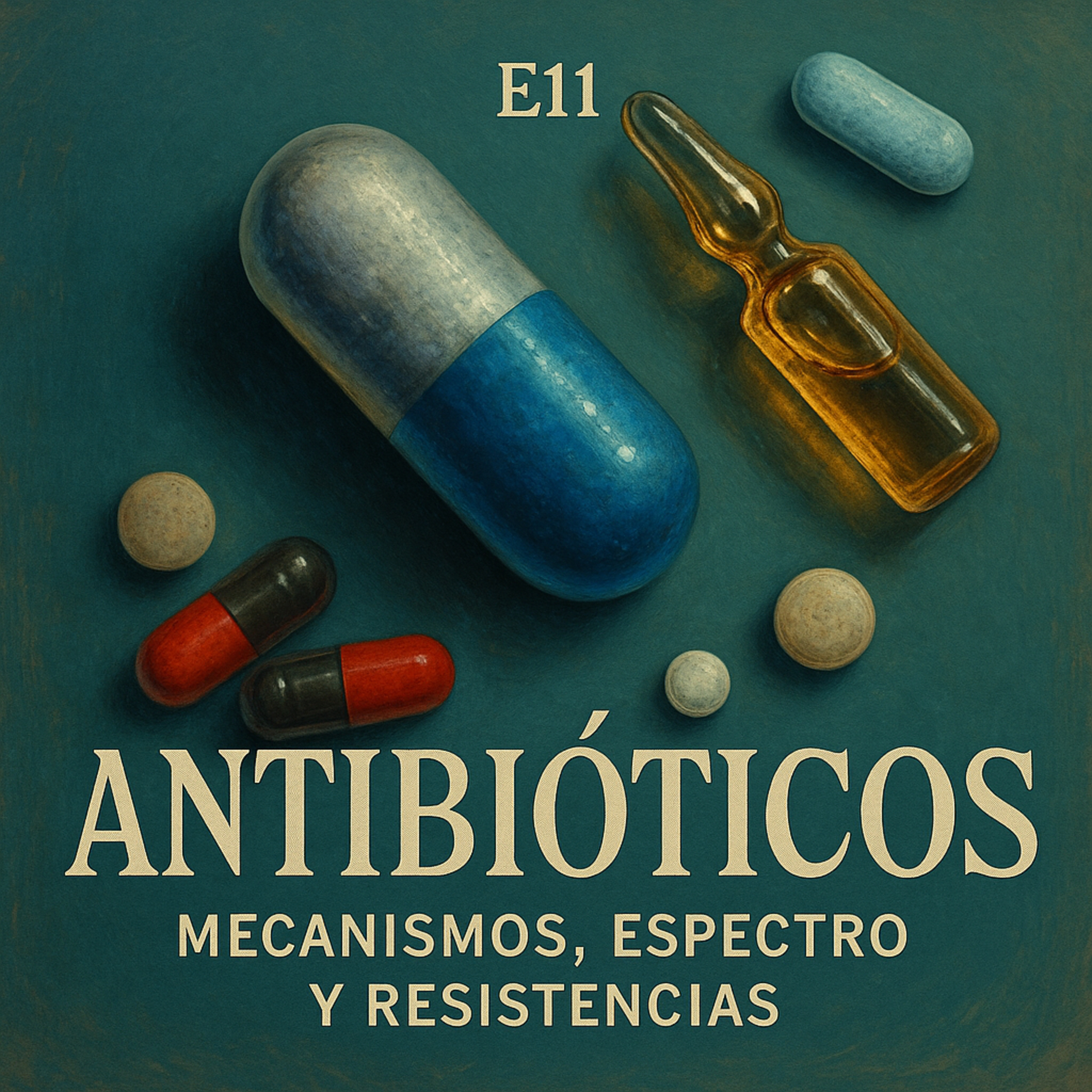 E11 - Antibióticos: mecanismos, espectro y resistencias episode artwork