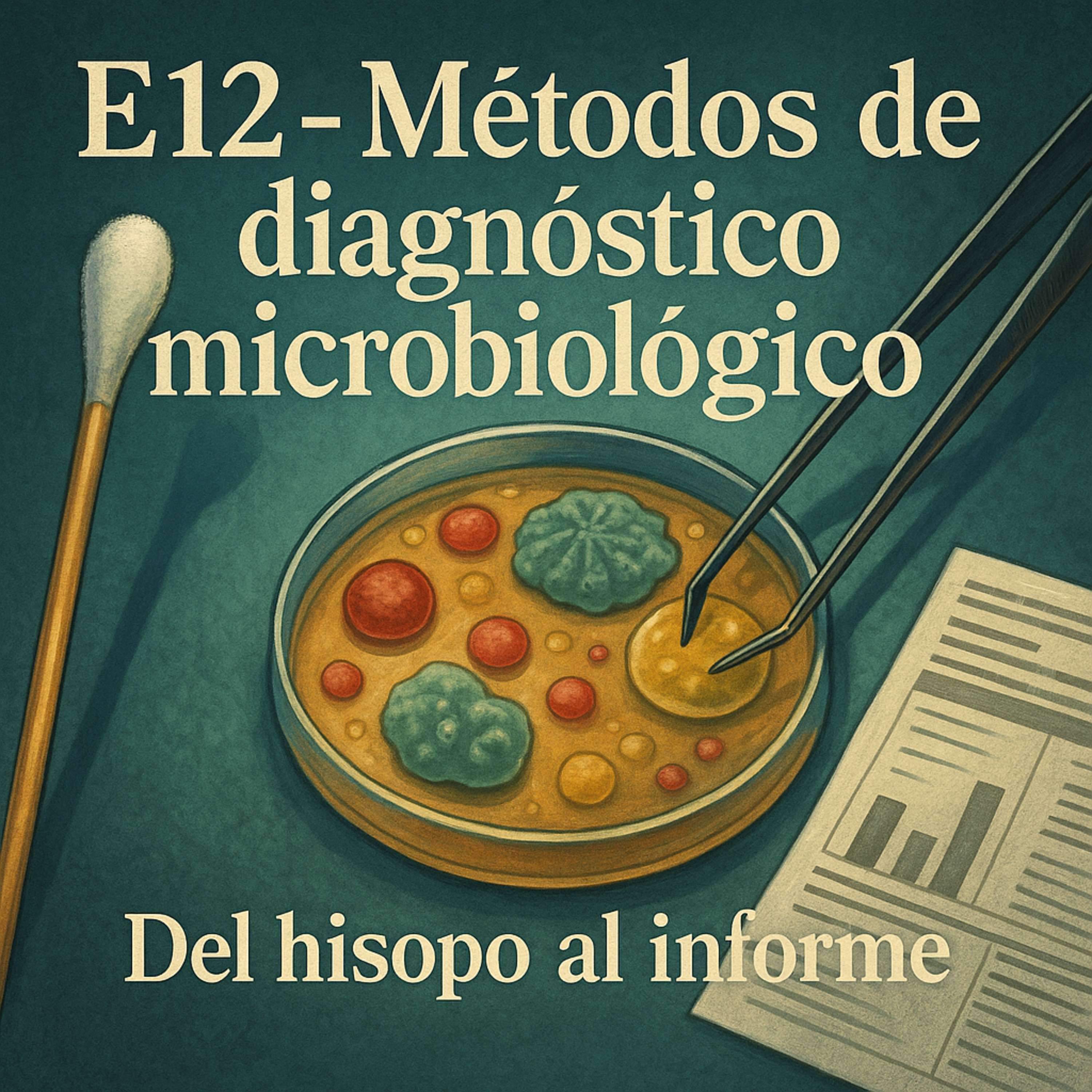 E12 — Métodos de diagnóstico microbiológico: del hisopo al informe. episode artwork