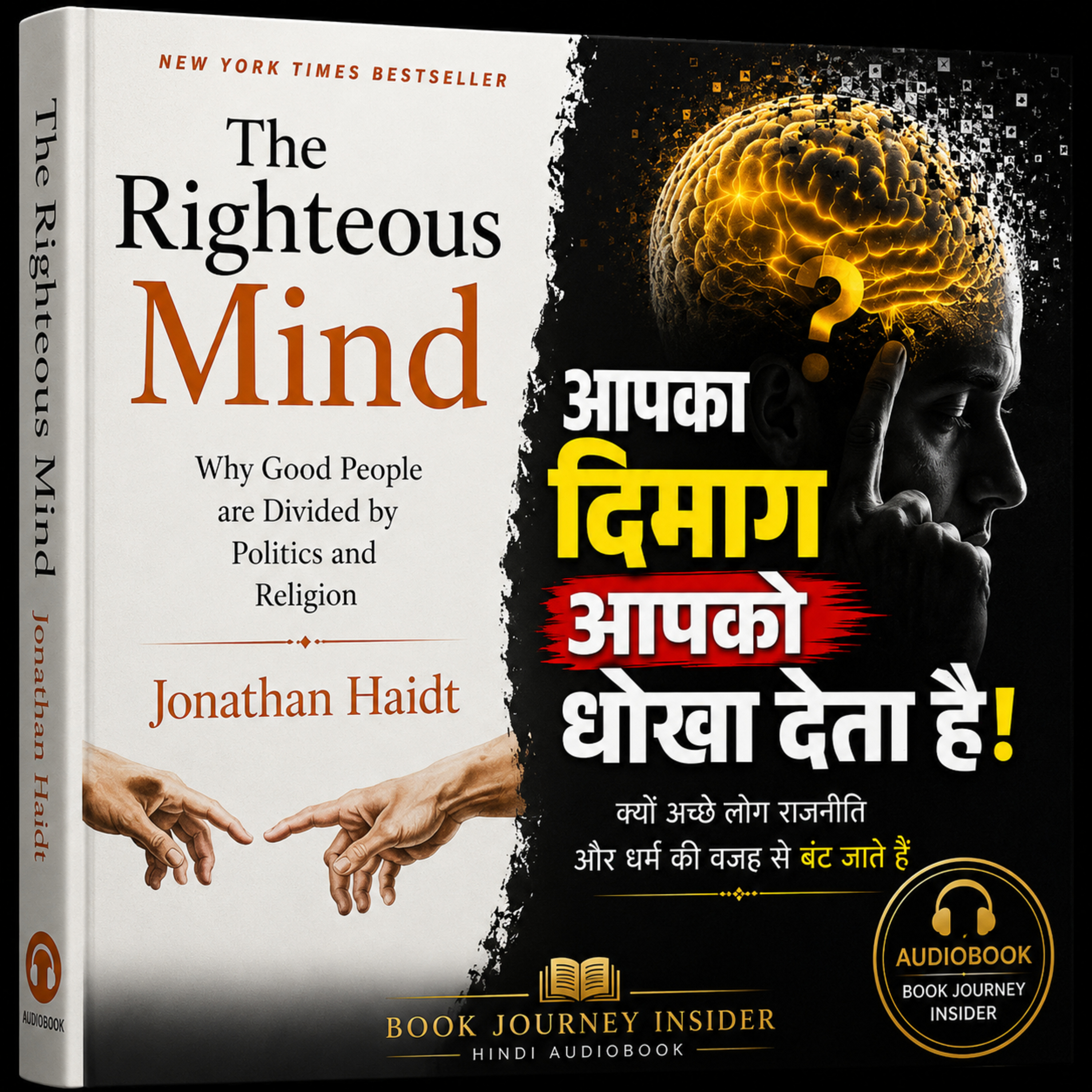 The Righteous Mind Book Summary in Hindi | आपका दिमाग आपको धोखा देता है! | Jonathan Haidt