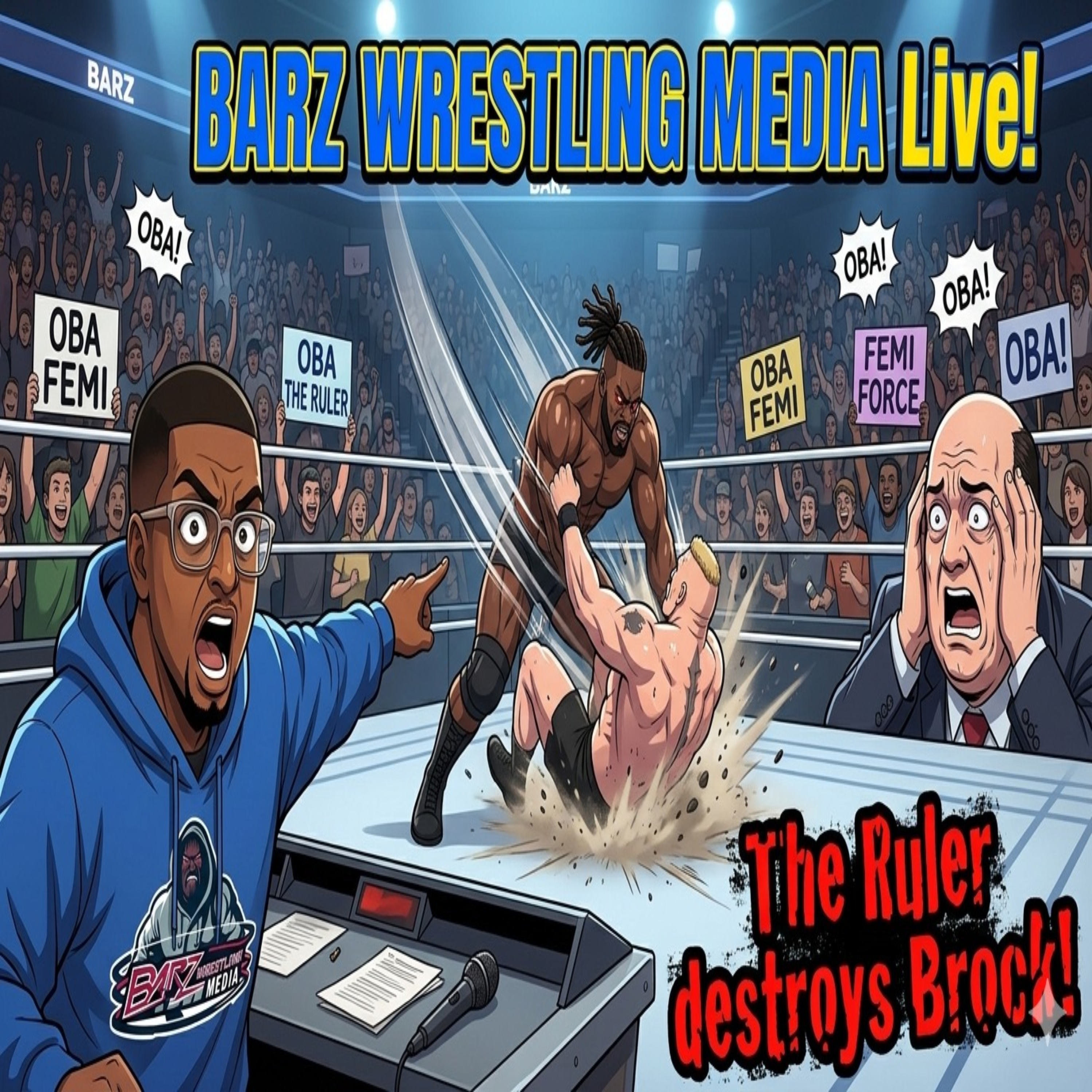 Barz Wrestling Media Ep. 5 | WWE Chaos?! Oba Femi SHOCKS Lesnar, Orton Turns Heel & Ricochet Controversy episode artwork
