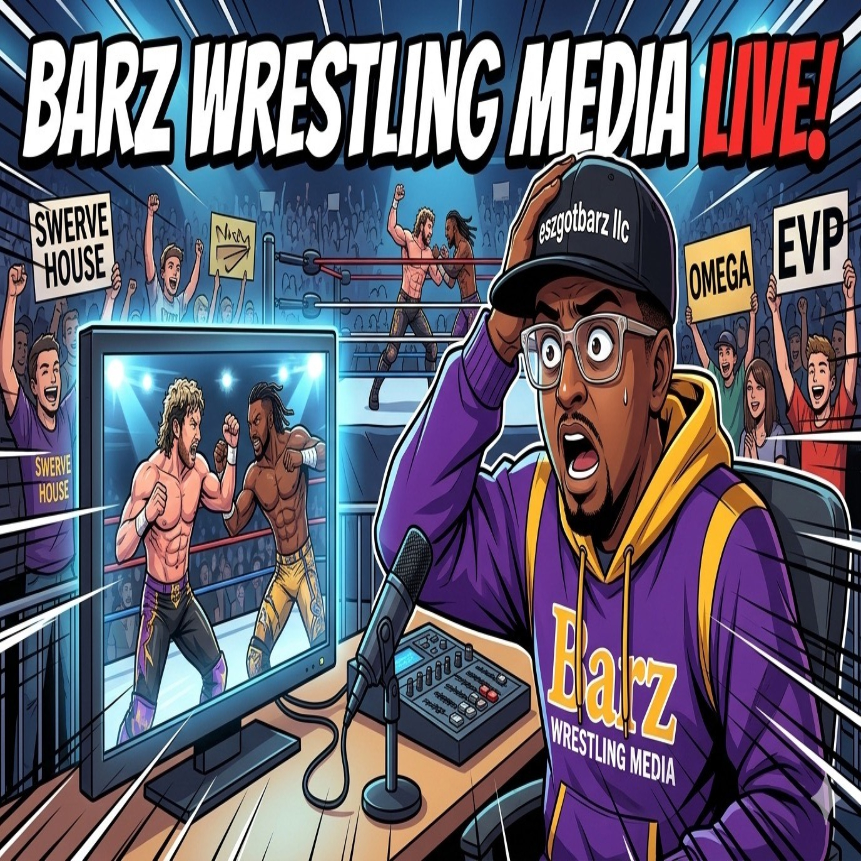 Barz Wrestling Media Ep. 6 🚨| Lesnar Deal EXPOSED?! Swerve vs Omega CHAOS + Hip-Hop Beef 🔥 episode artwork