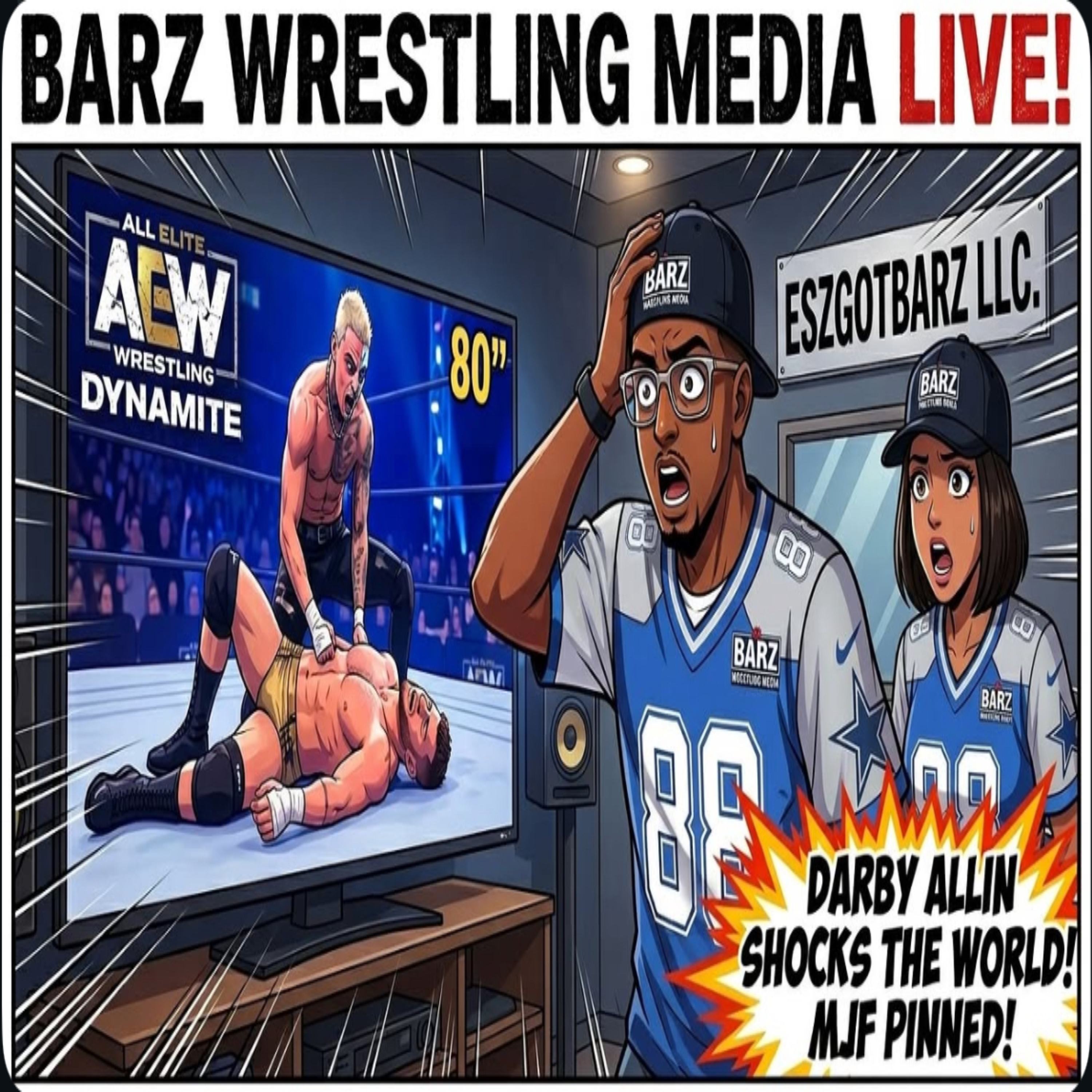 Barz Wrestling Media Ep. 8 | THE IMPOSSIBLE HAPPENED!" — Darby Allin Squashes MJF To Become NEW AEW Champion! 🤯🔥 episode artwork