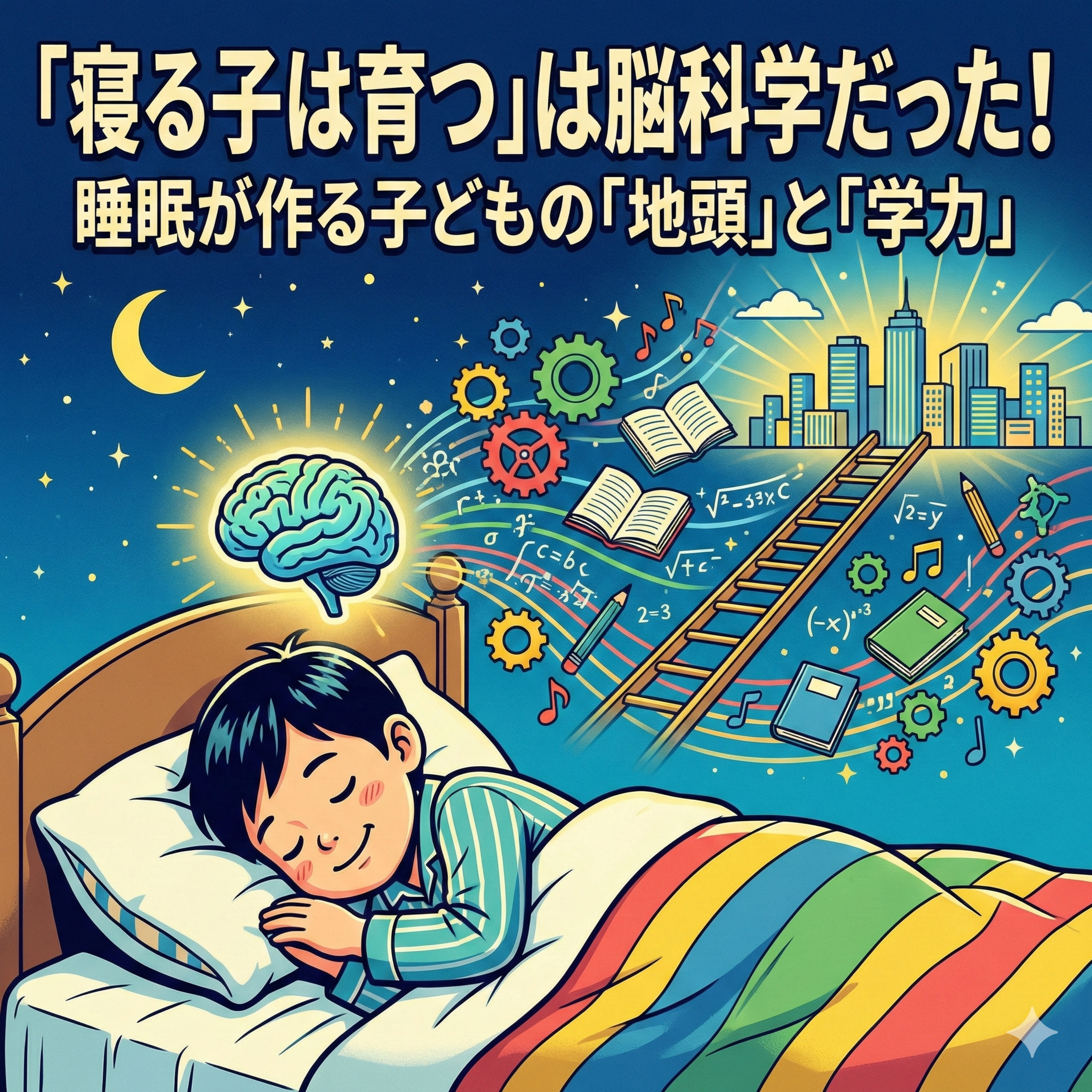 【34】「寝る子は育つ」は脳科学だった!睡眠が作る子どもの「地頭」と「学力」 episode artwork