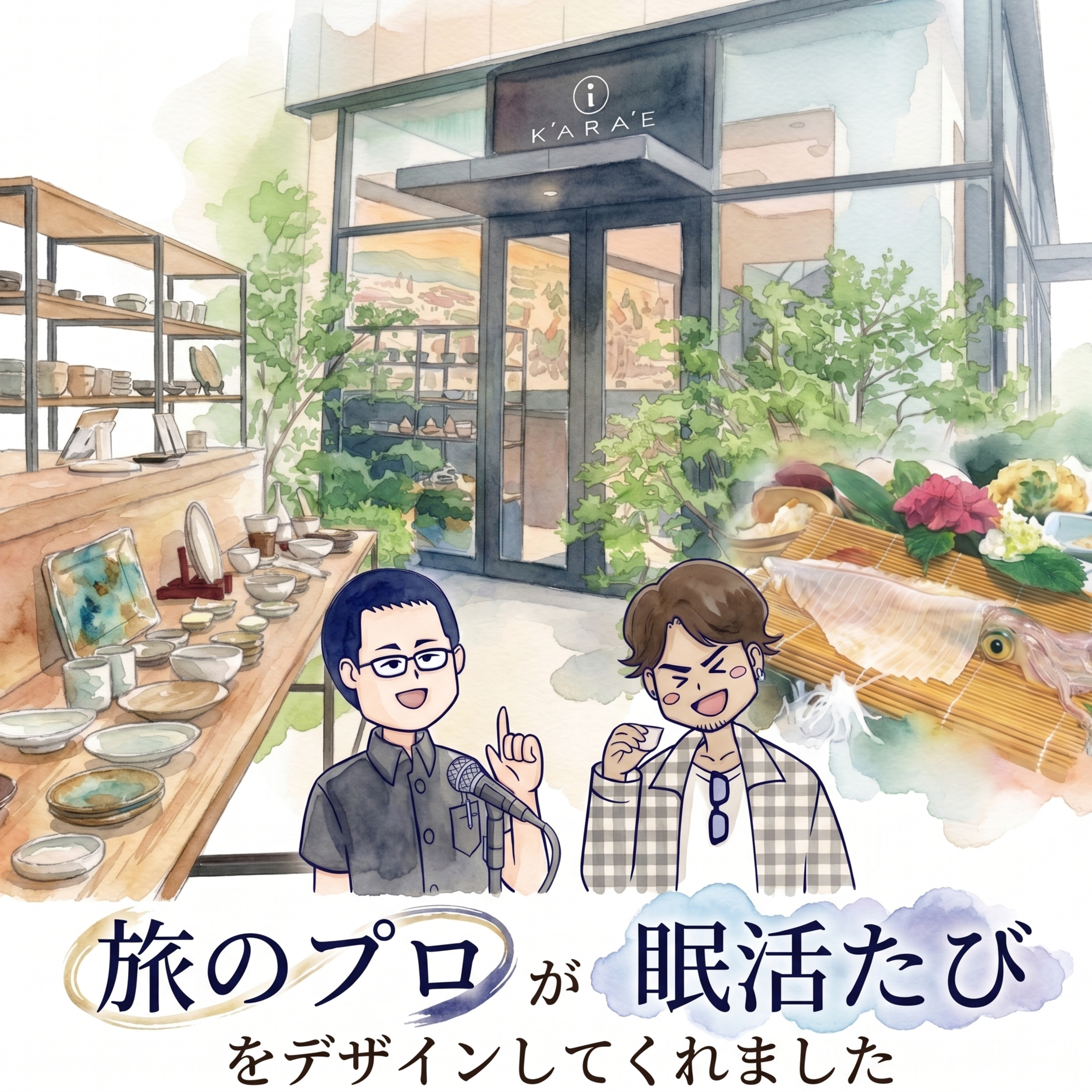 【52】旅のプロが眠活たび®︎に本気で薦める究極の宿《ゲスト:「大人になりたい旅がしたい」より晴也さんと内田さん》 episode artwork