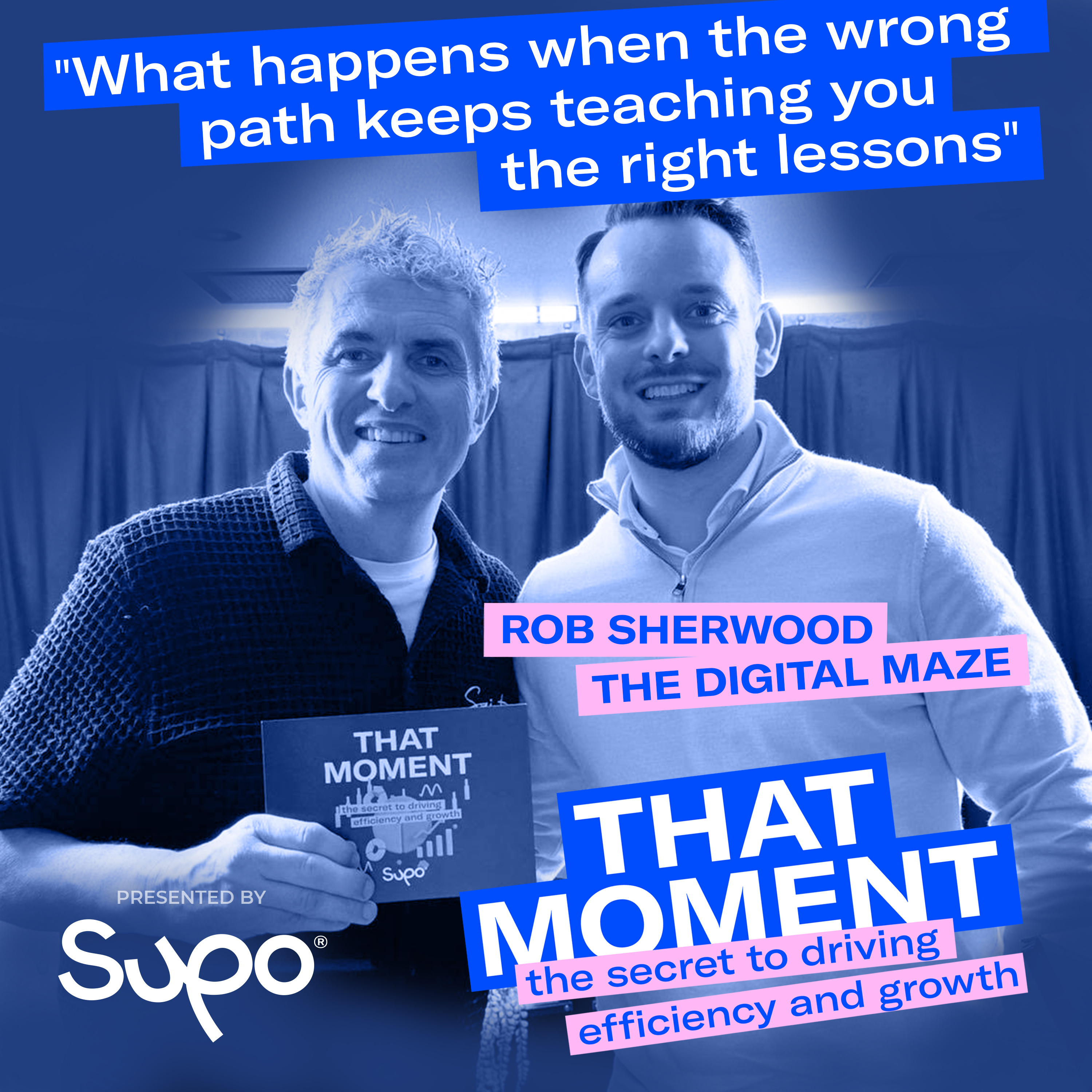 What happens when the wrong path keeps teaching you the right lessons - Rob Sherwood, The Digital Maze episode artwork