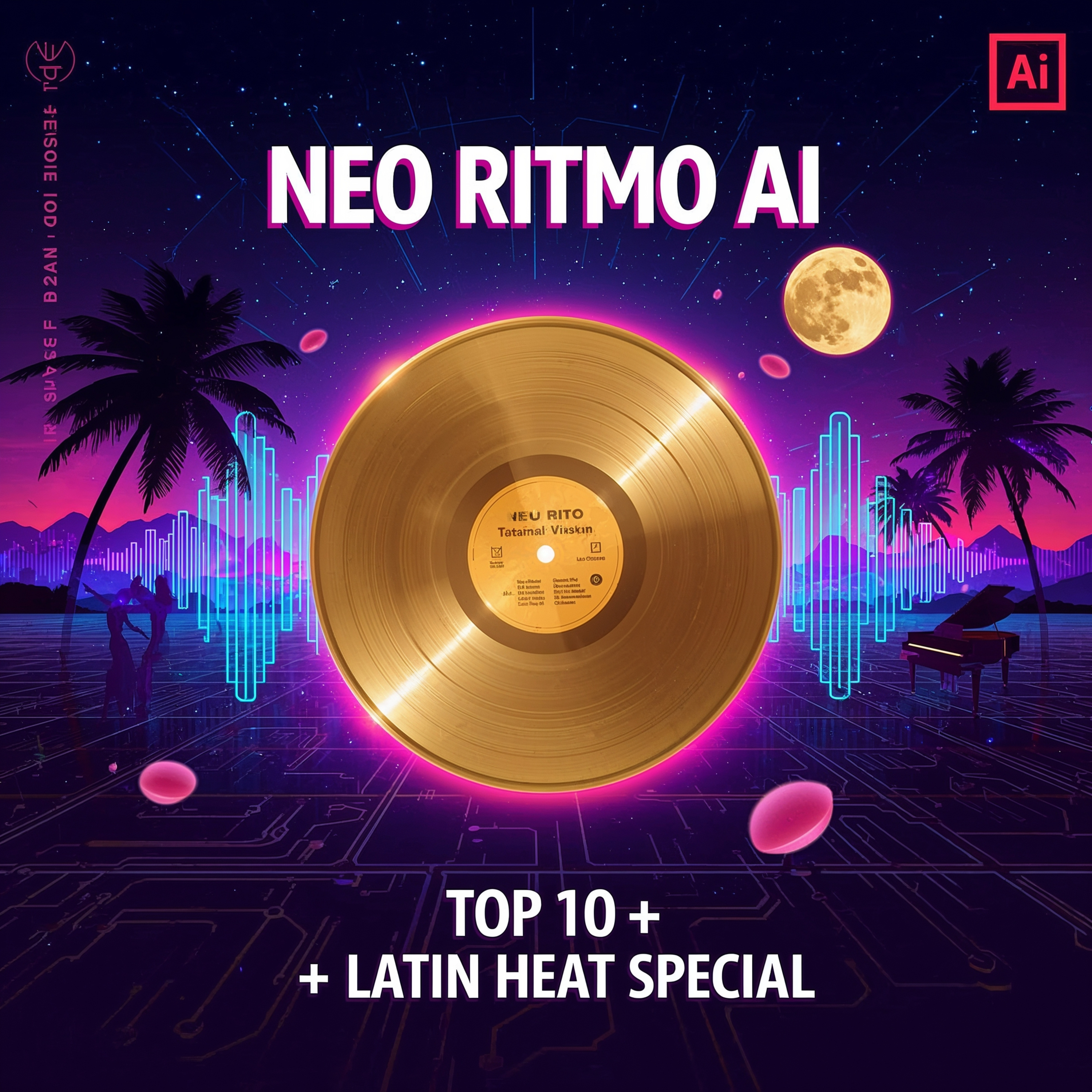 Neo Ritmo AI Ep. 4: Billboard Top 10 Breakdown + Reggaeton AI & Romantico AI Hits episode artwork