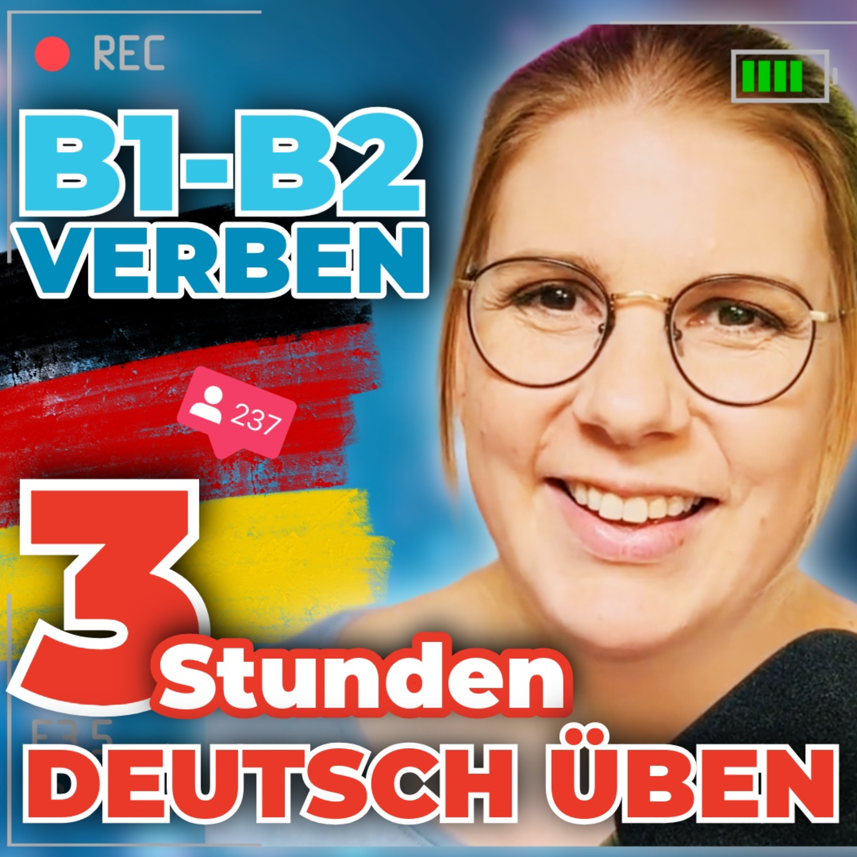 B1–B2 Deutsch: Große Verbübung live + Bewerbung auf Deutsch