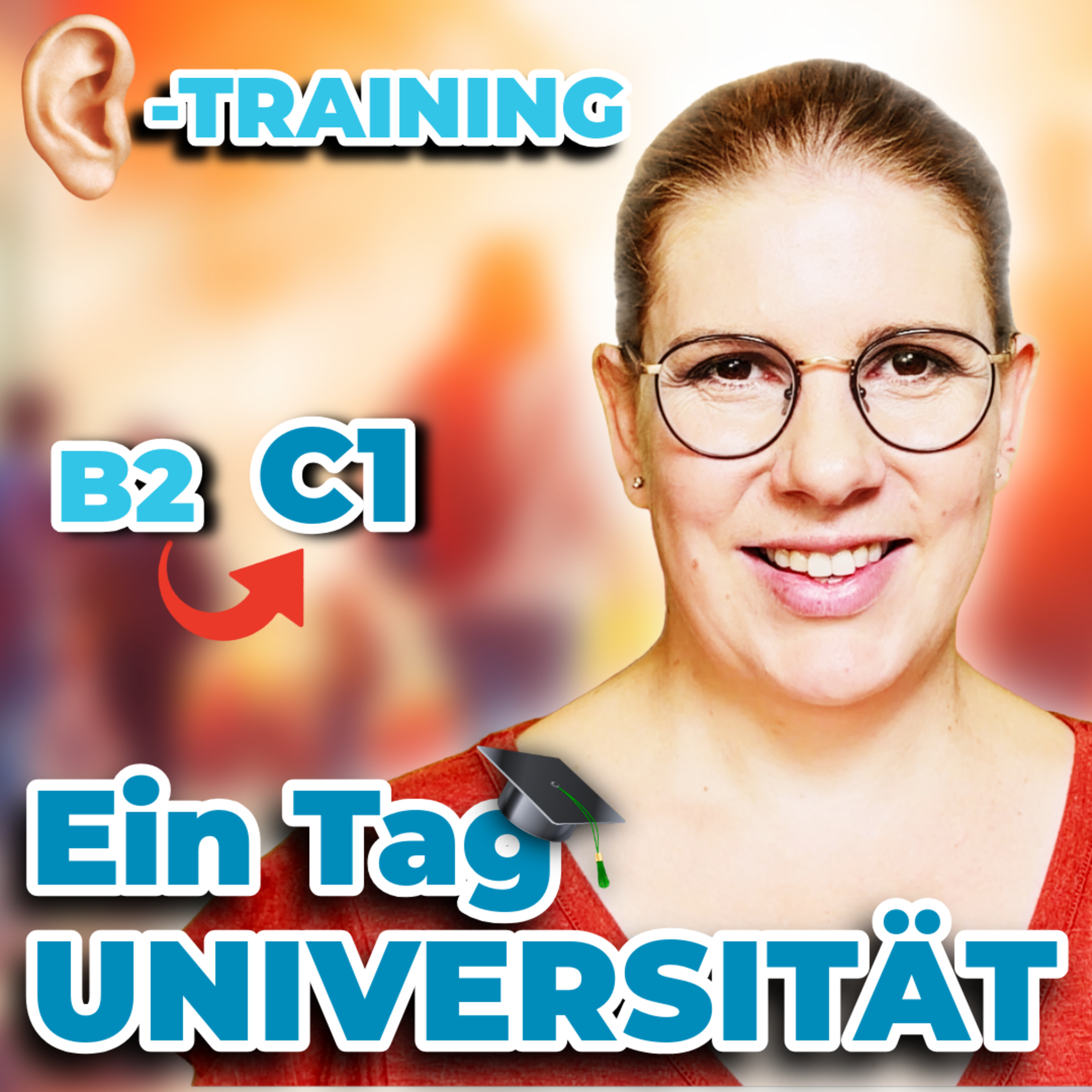 Ein Tag an der Universität | Deutsch-Hörtraining B2↗️C1 episode artwork