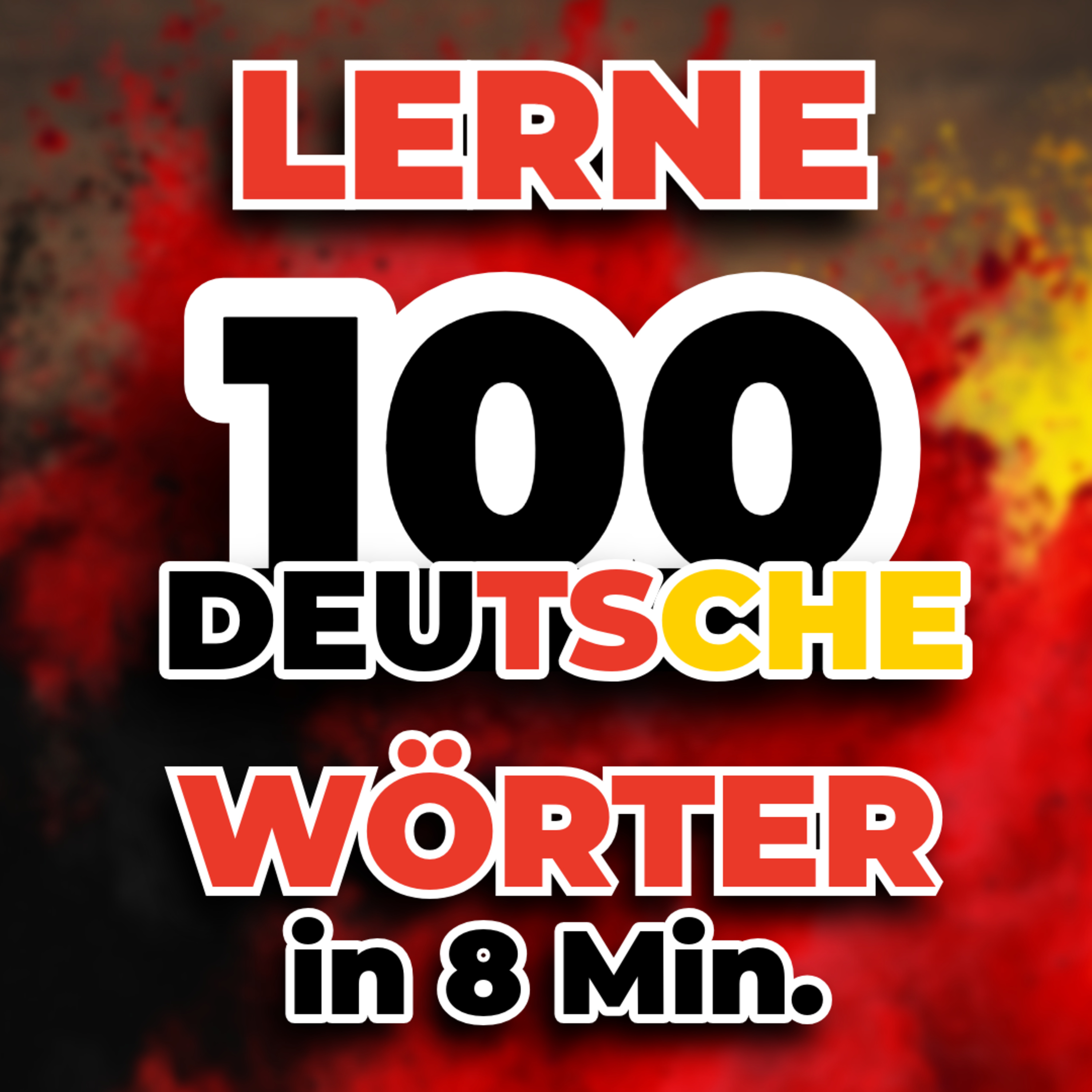 🇩🇪Lerne 100 deutsche Wörter in 8 Minuten! (A1/A2)
