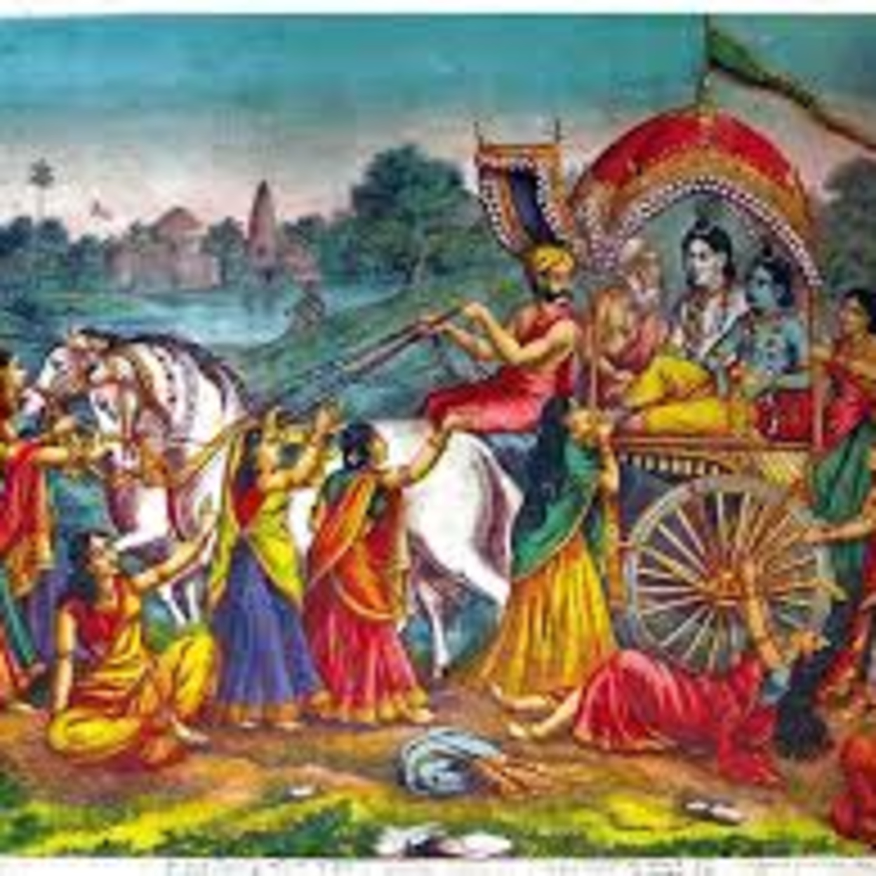 Dashakam 073 Lord Krishna & Balarama travel to Mathura