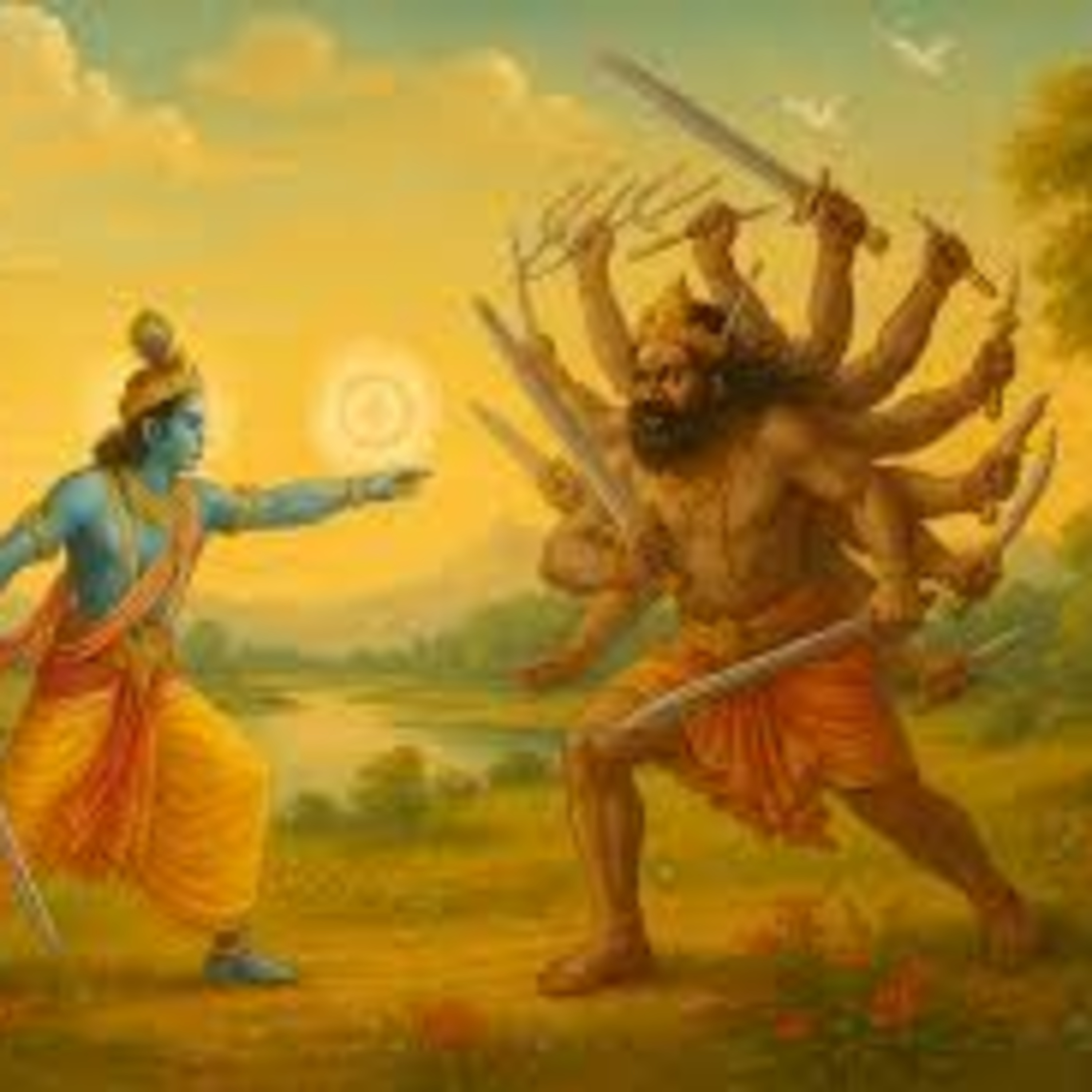 Dashakam 082 War with Banasura and Salvation of Nruga