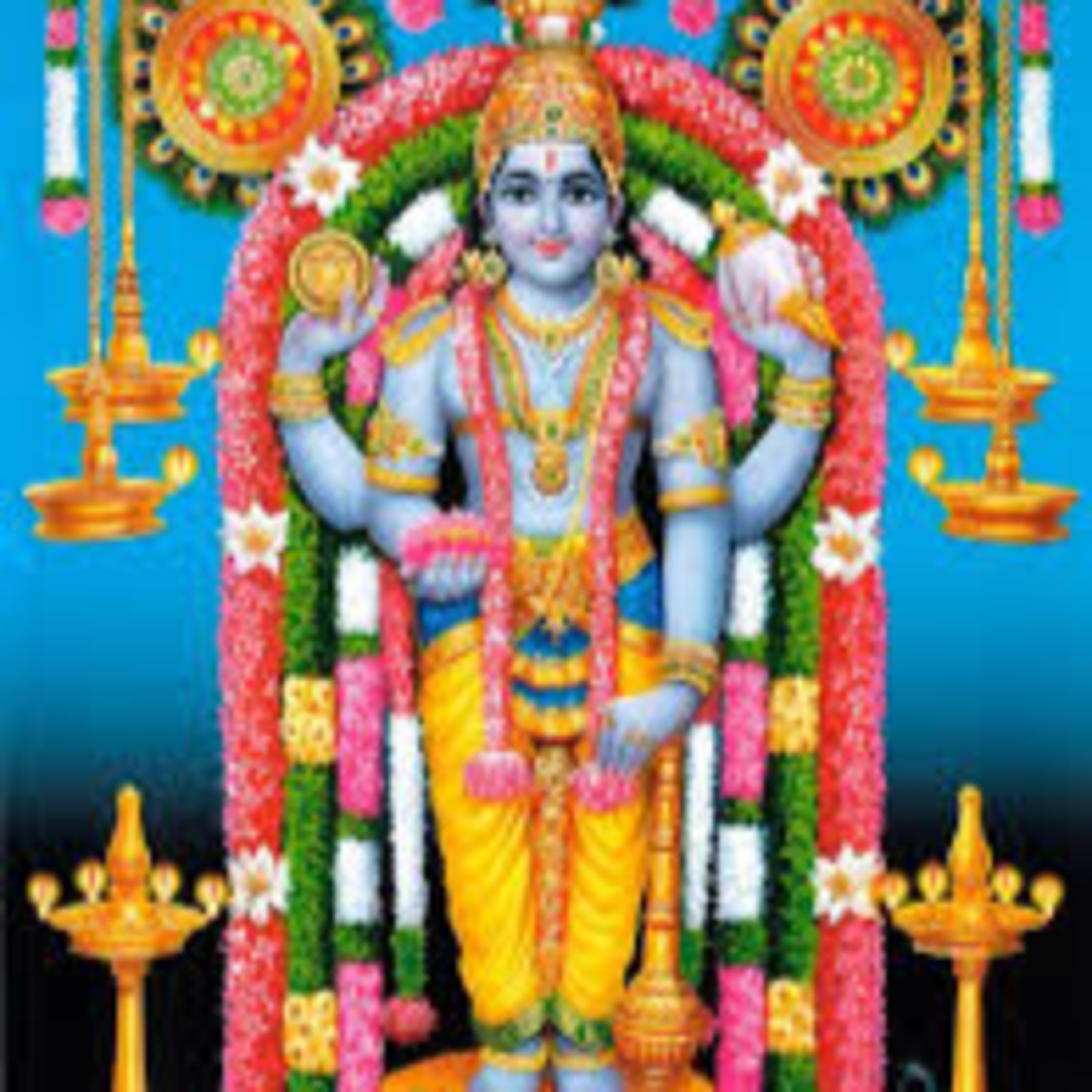 Dashakam 100 Description of the Lord from Tip to Toe