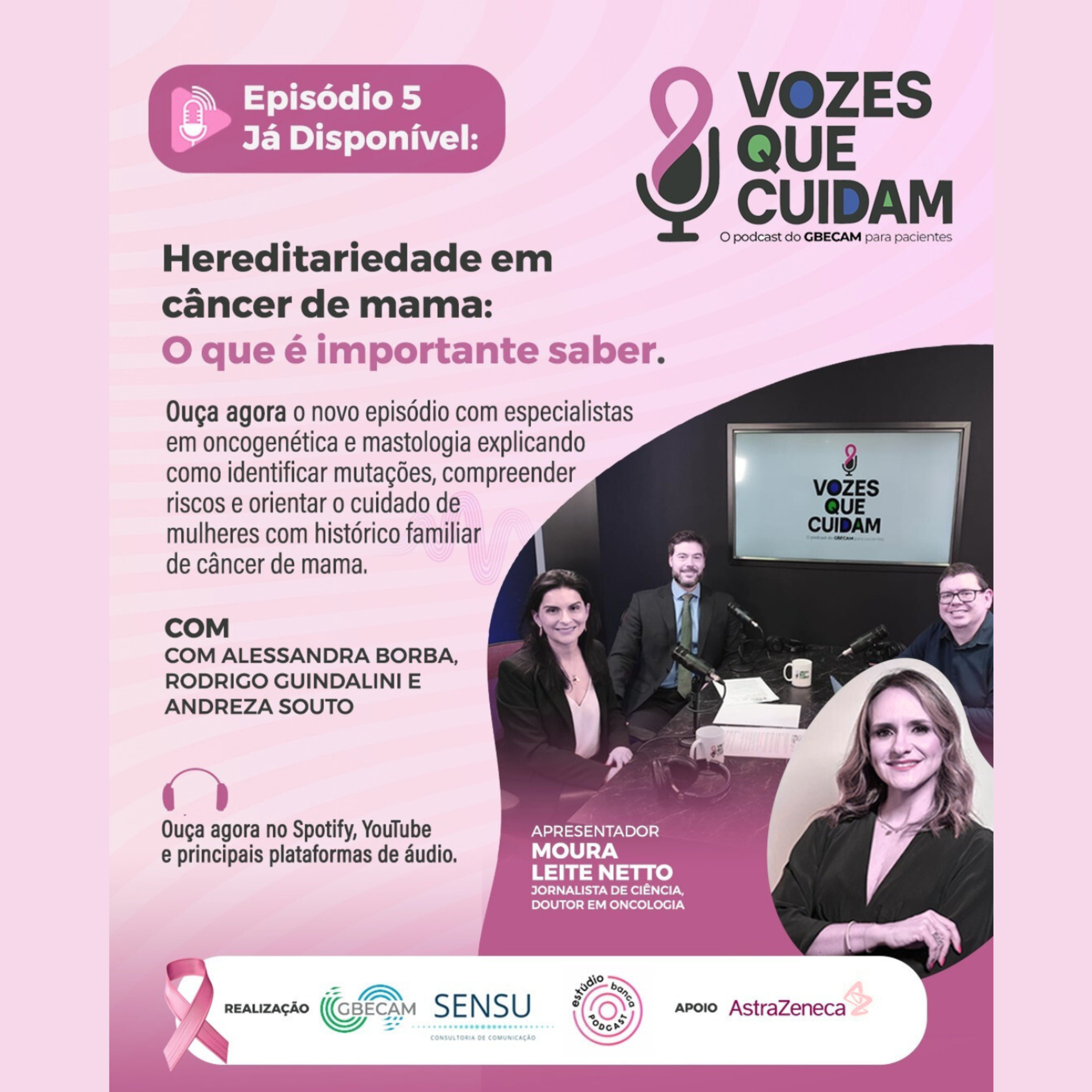 #5 Vozes que Cuidam - Hereditariedade em câncer de mama: o que é importante saber  episode artwork
