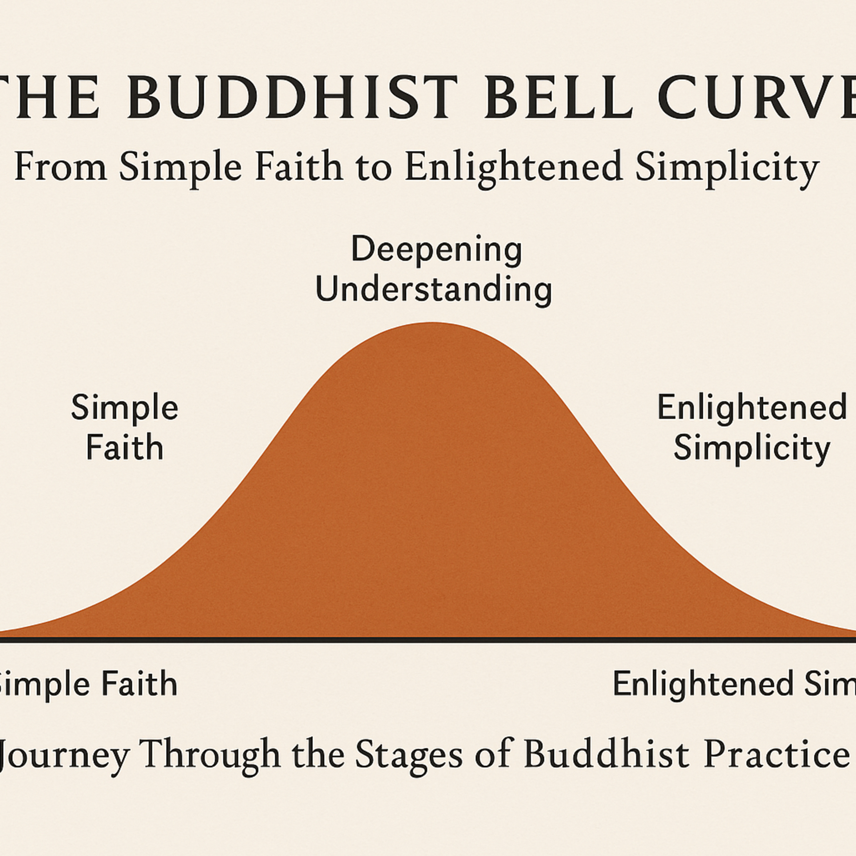 The Buddhist Bell Curve: From Faith to Enlightenment