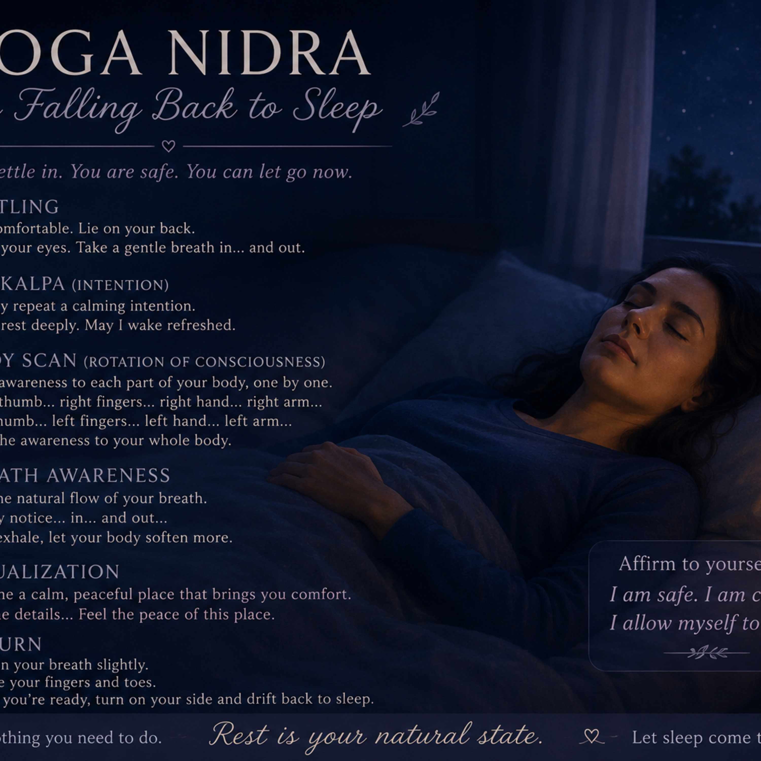 Falling back to sleep during menopause. Yoga Nidra for Deep sleep and Relaxation  episode artwork