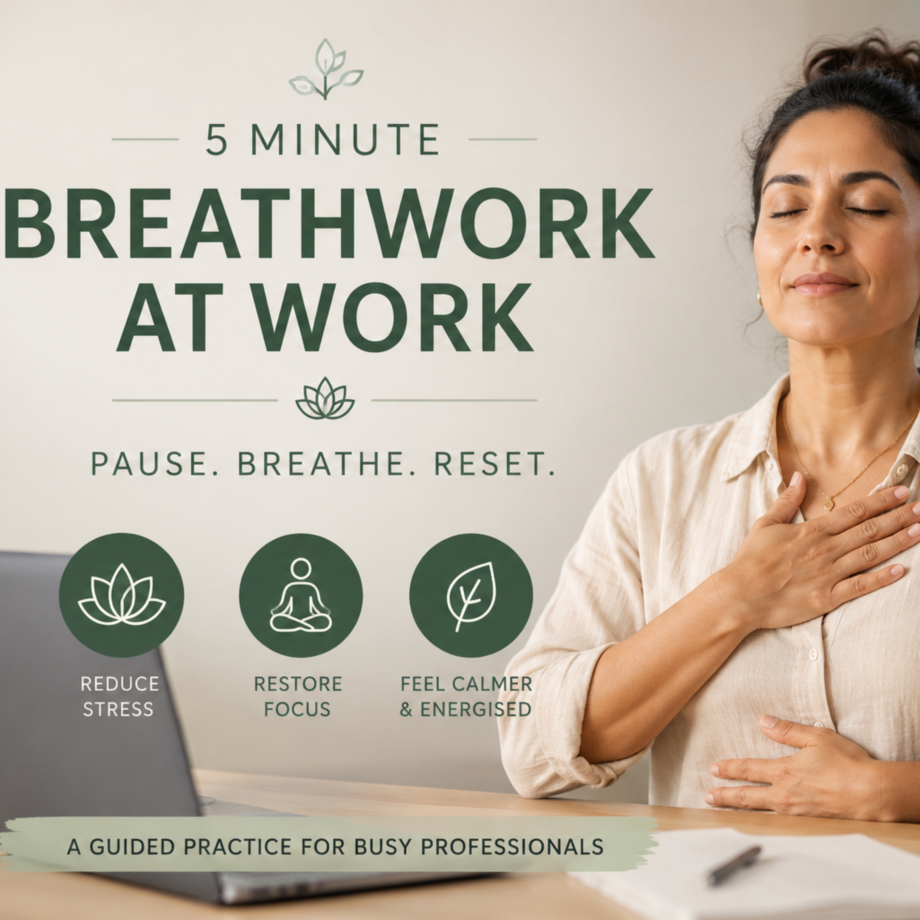 5 minute breath work reset for busy professionals
