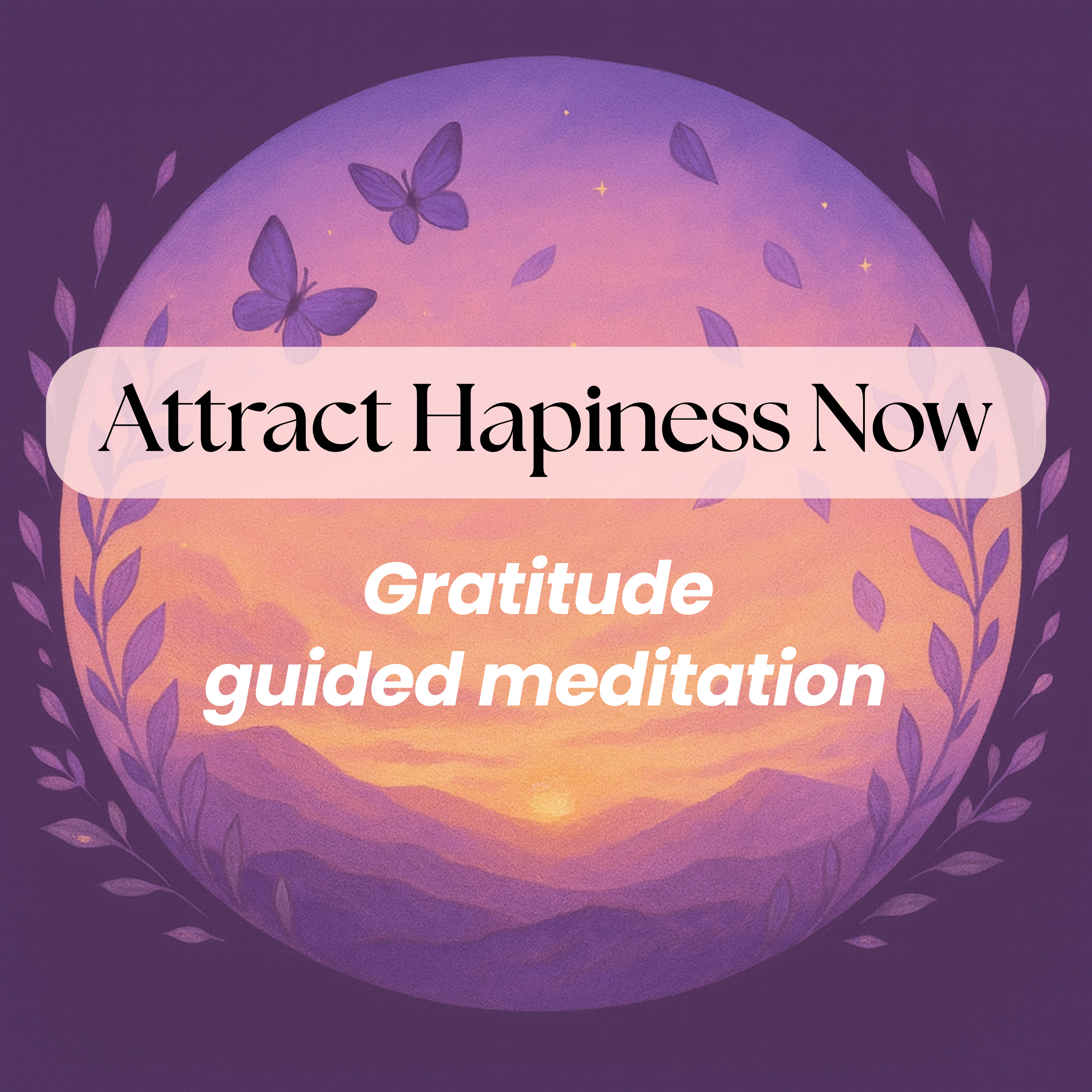 Gratitude Affirmations - Attract Happiness, Peace, Joy, and Abundance: Guided Meditation - Miracle Manifestation 432 hz
