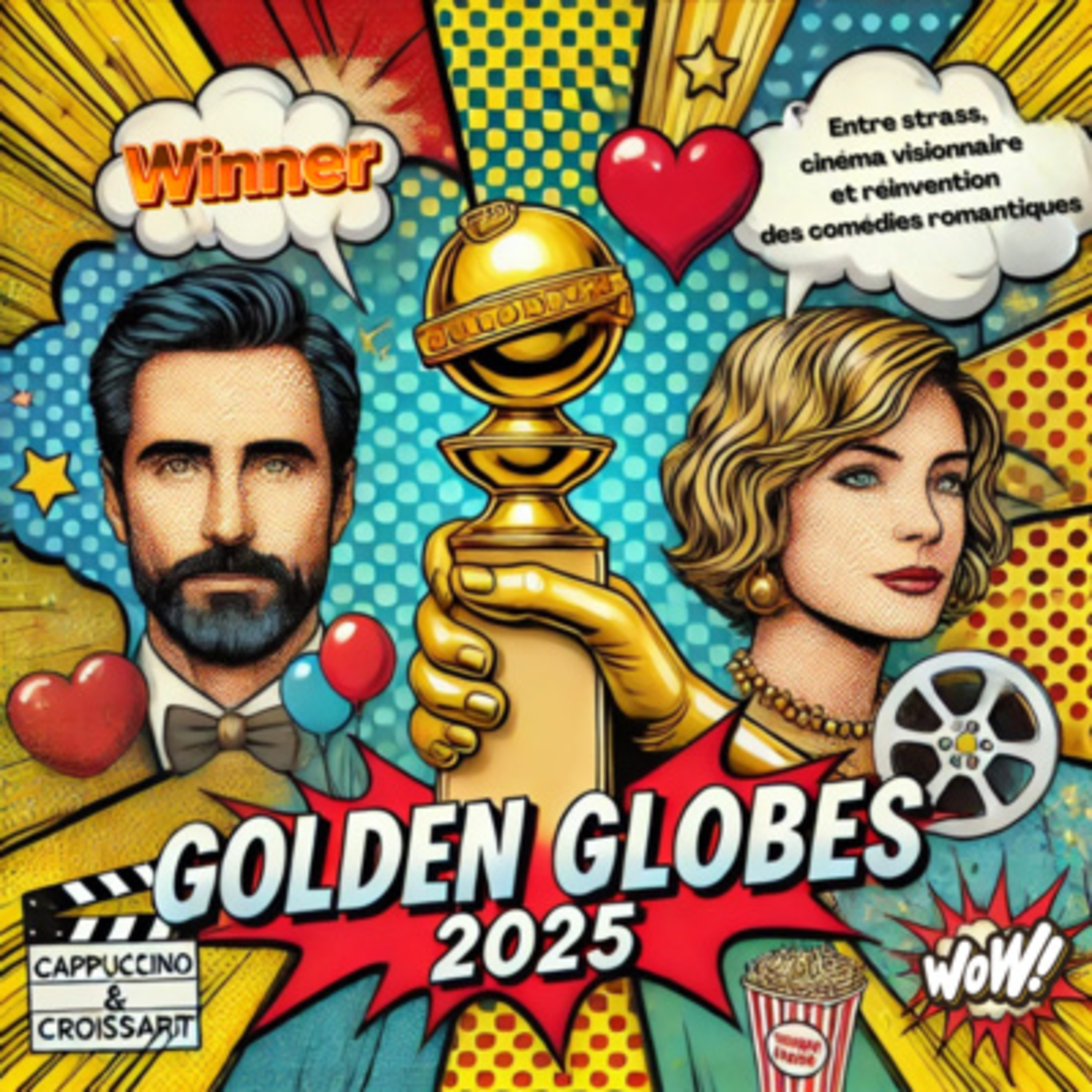 Golden Globes 2025: Glamour, Visionary Filmmaking, and the Reinvention of Romantic Comedies episode artwork