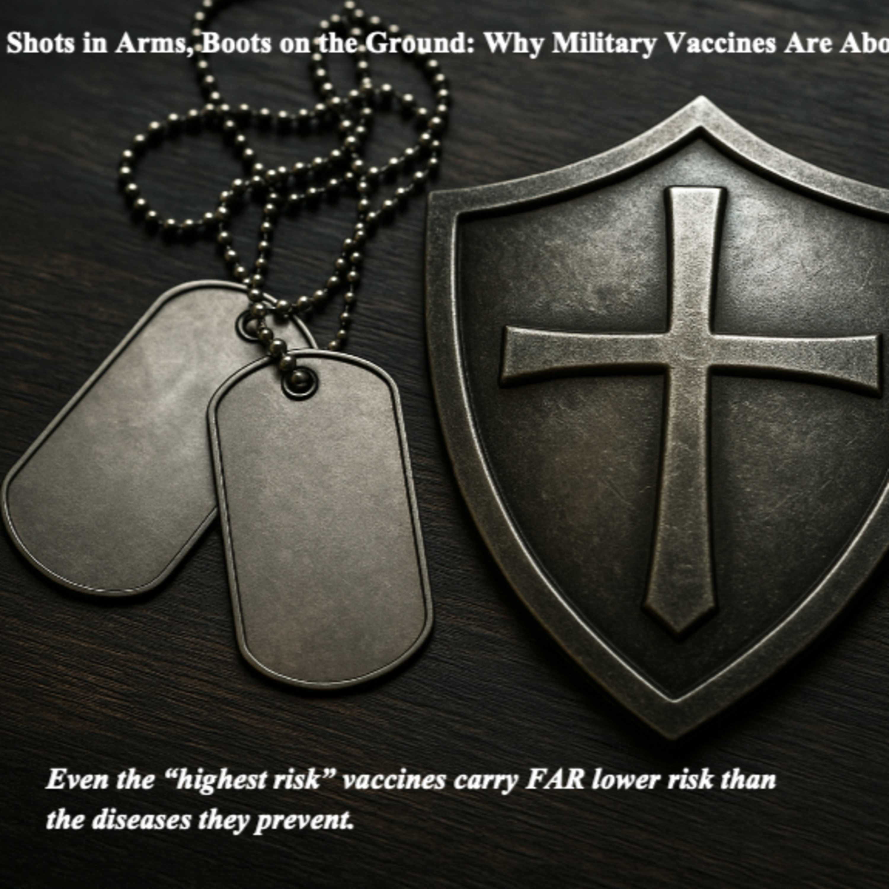 “Shots in Arms, Boots on the Ground: Why Military Vaccines Are About Readiness, Not Politics” episode artwork