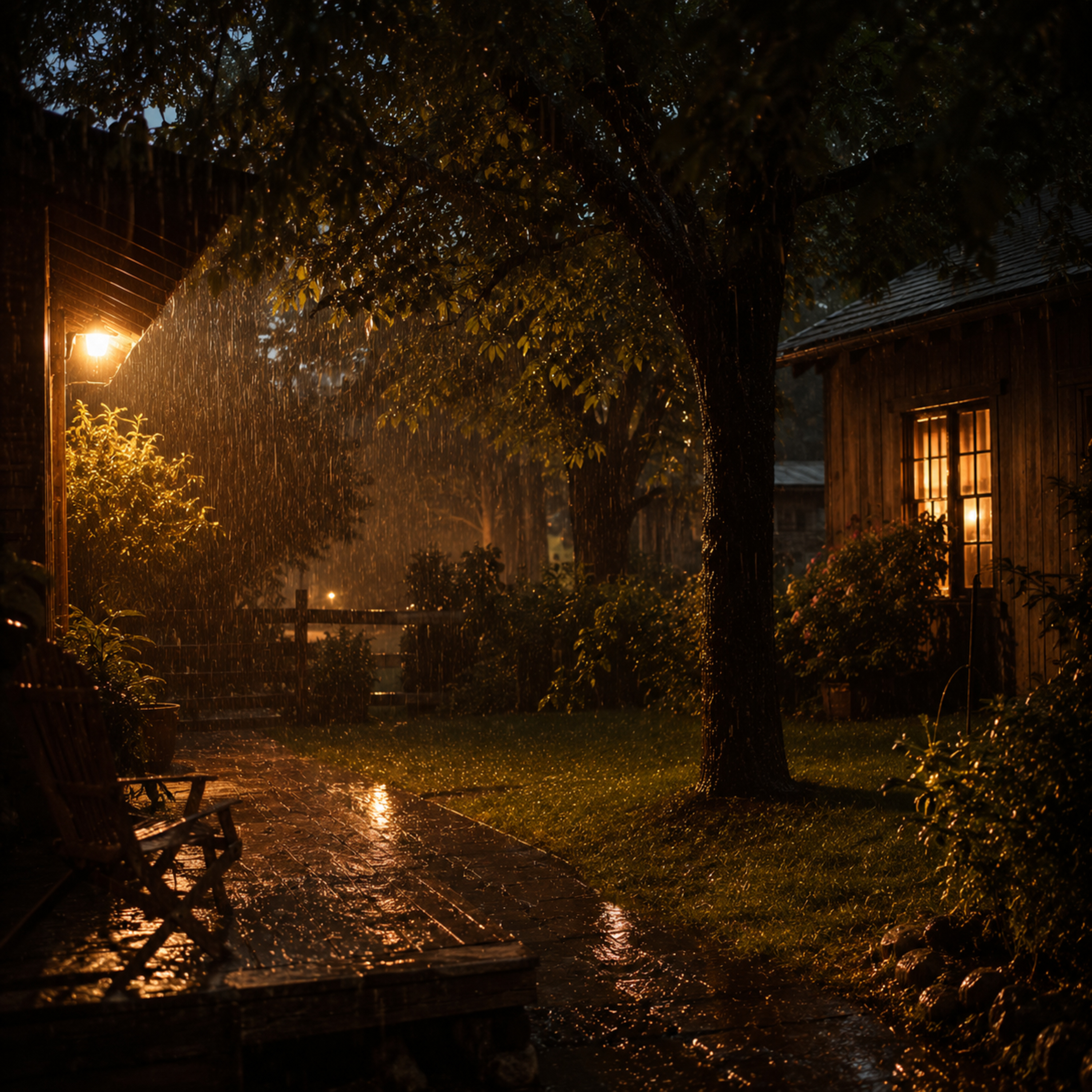 Backyard Rainstorm — 10 Hours of Rain, Wind & Rustling Trees episode artwork