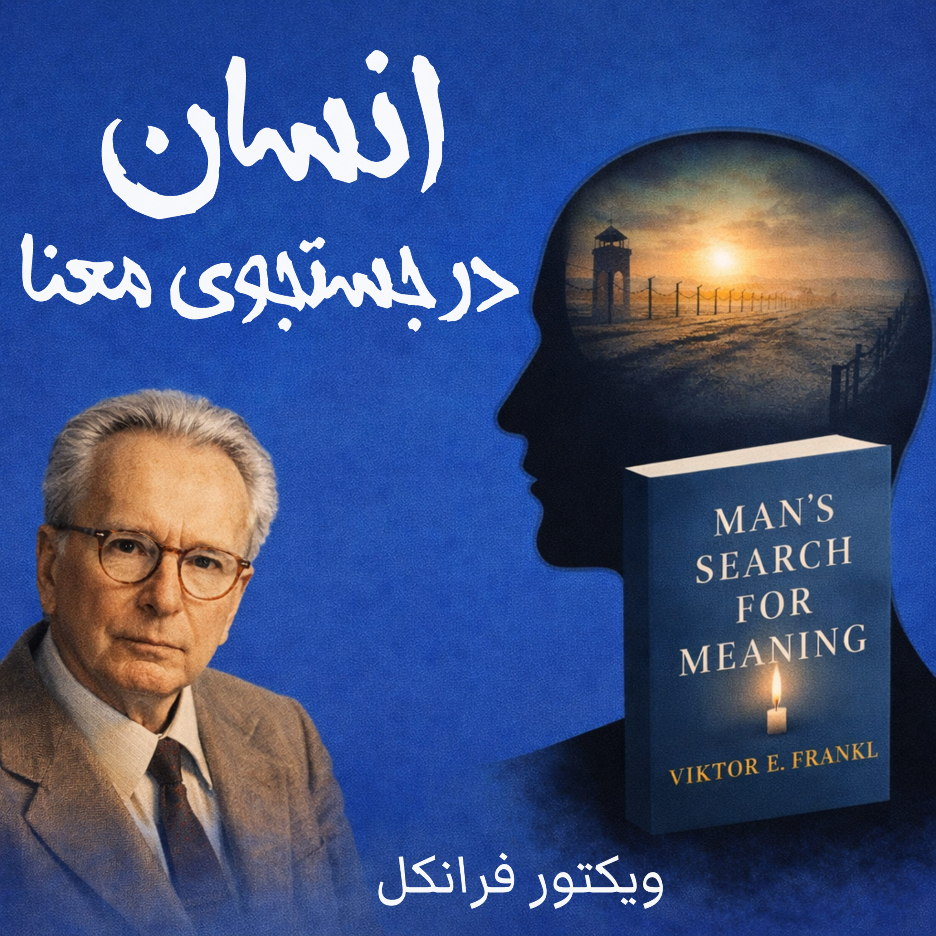 کاور خلاصه کتاب انسان در جستجوی معنا| تنها راه نجات از تمام رنجها ، رسیدن به آرامش و ادامه دادن