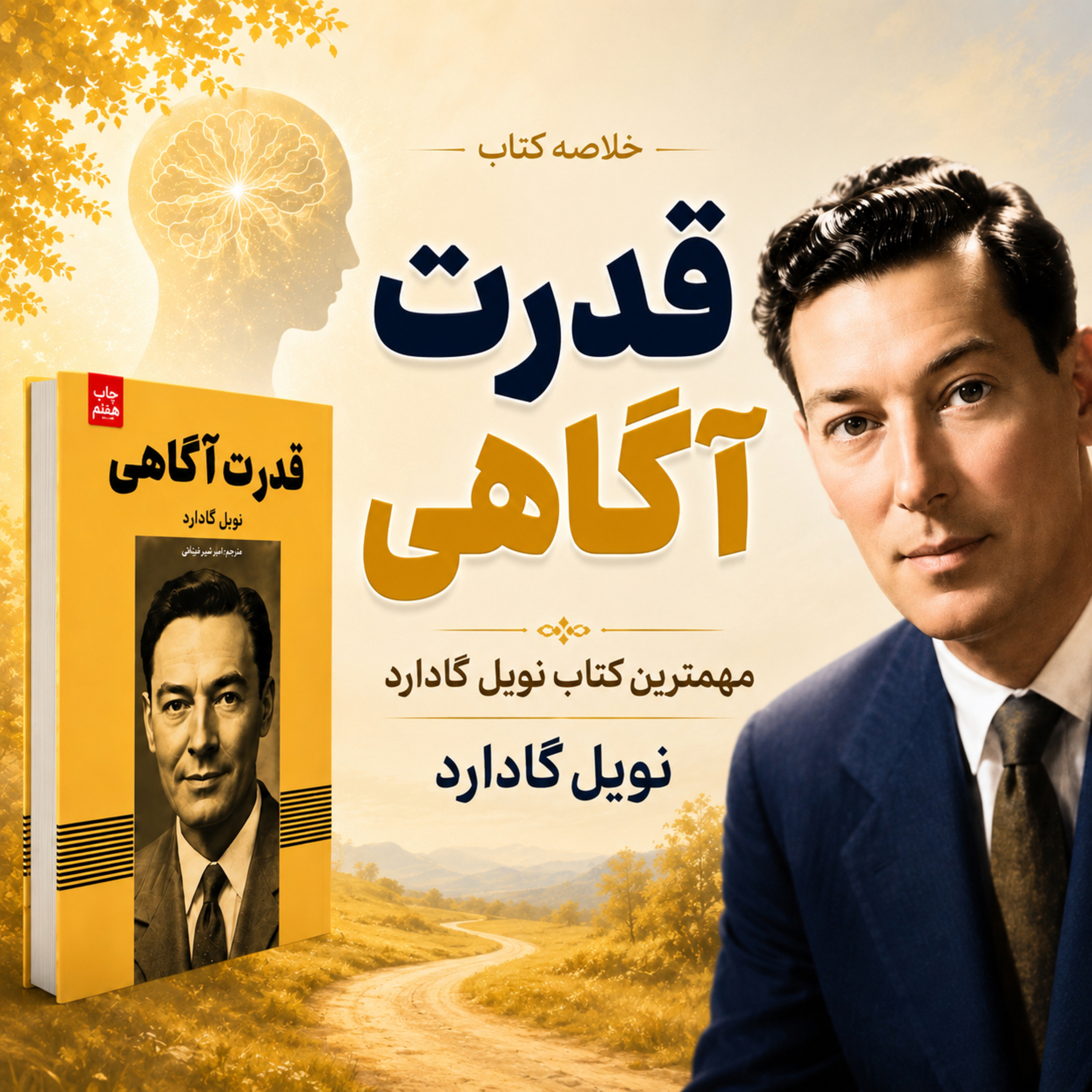 کاور پرفروش ترین کتاب نویل گادارد| خلاصه کتاب قدرت آگاهی |تو اون چیزی که فکر میکنی نیستی!