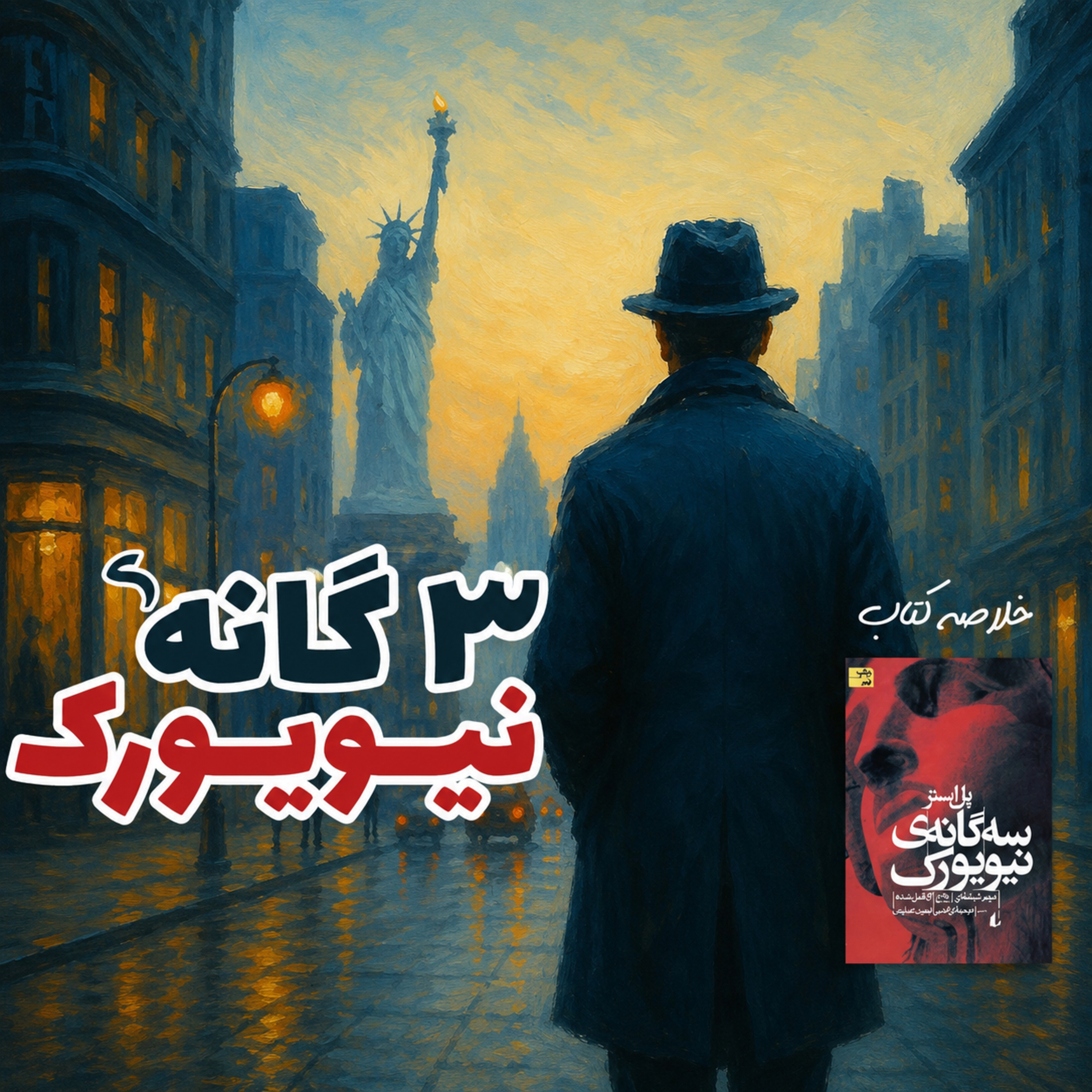 کاور خلاصه کتاب سه گانه نیویورک/قصه‌ای برای آنهایی که نمی‌دانند چرا اینقدر تنها هستند