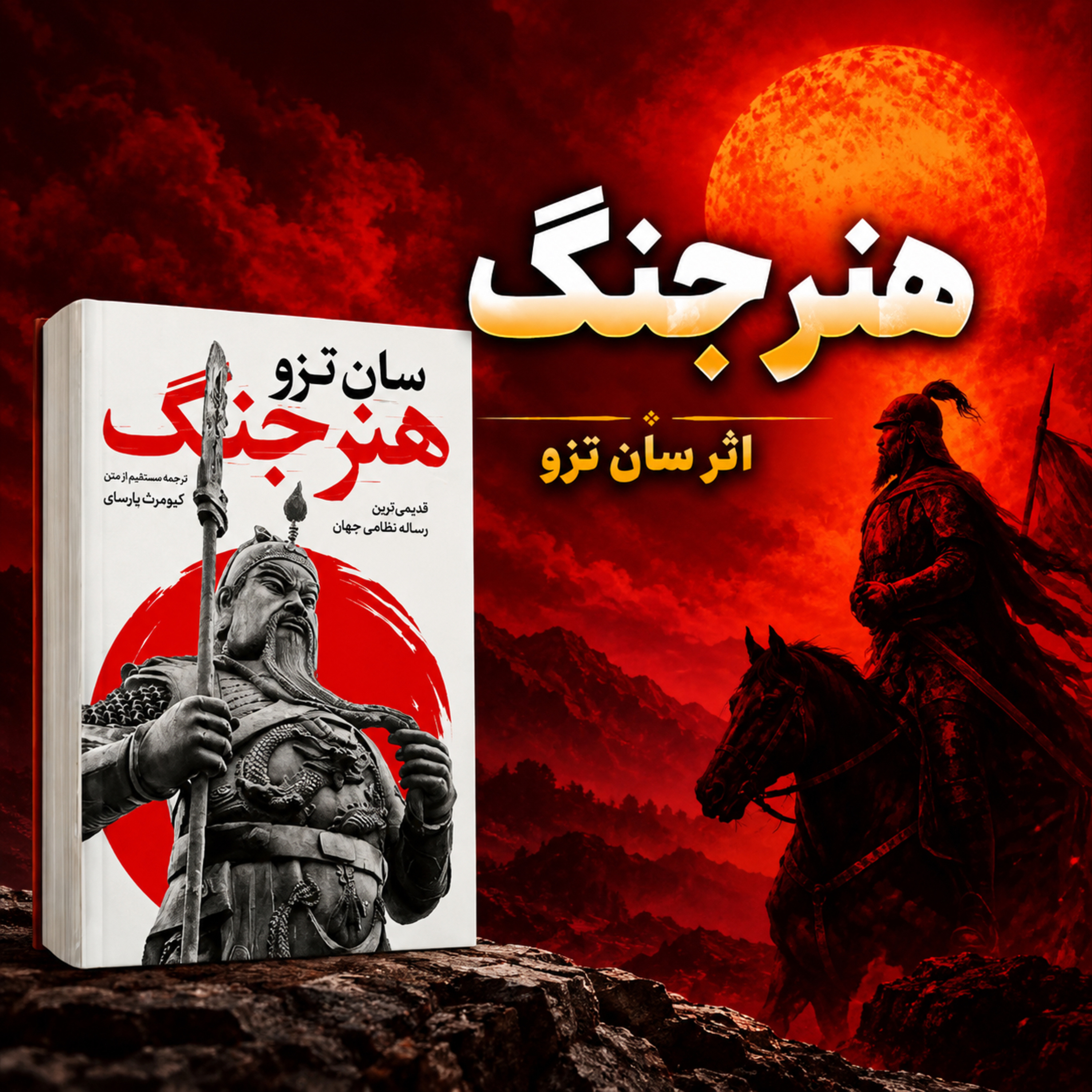 کاور خلاصه کتاب هنر جنگ | راز برنده شدن در زندگی – حتی وقتی وارد جنگ نمیشی!