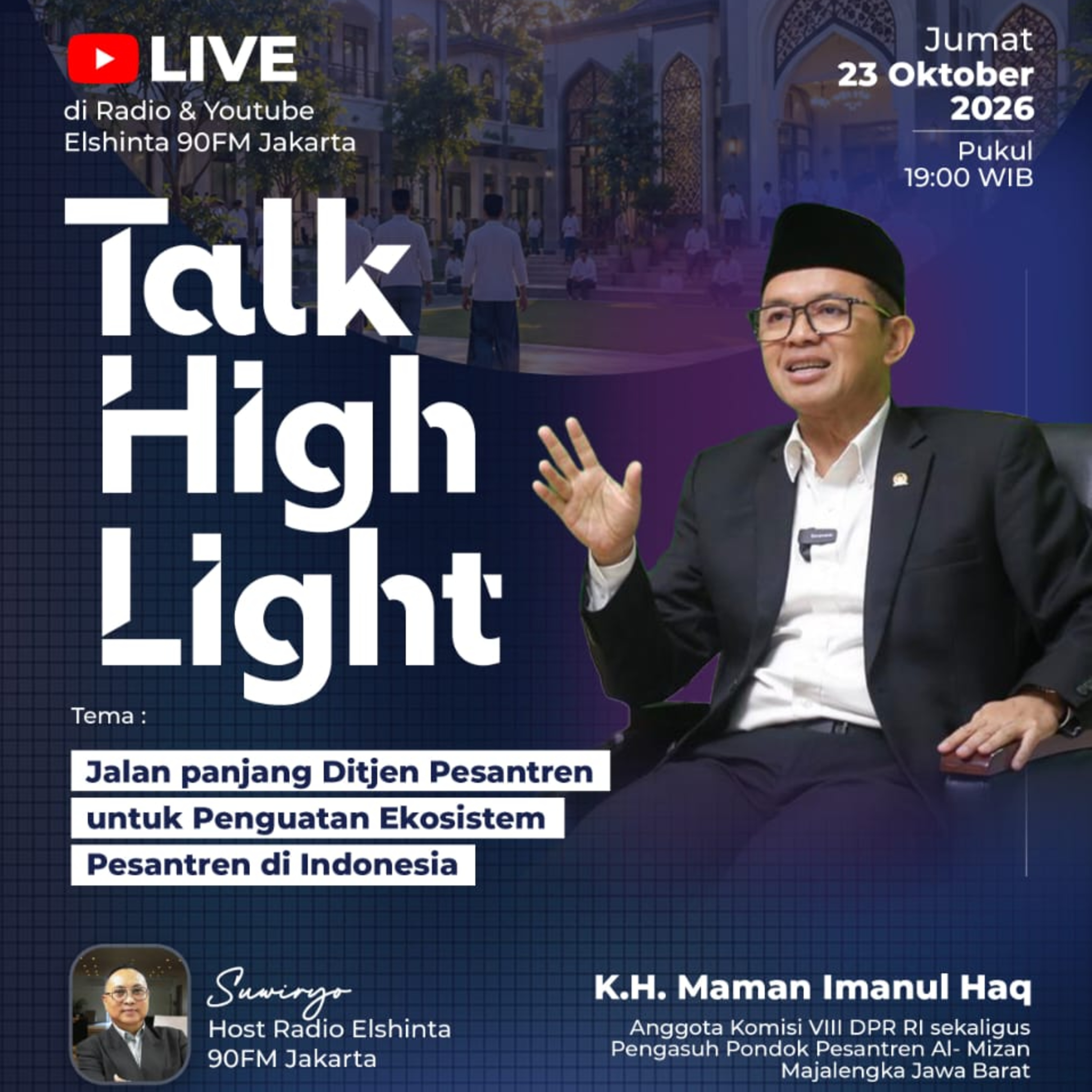 Hari Santri Nasional 2026 mengangkat tema “Santri Menguatkan Negeri Menuju Indonesia Emas”