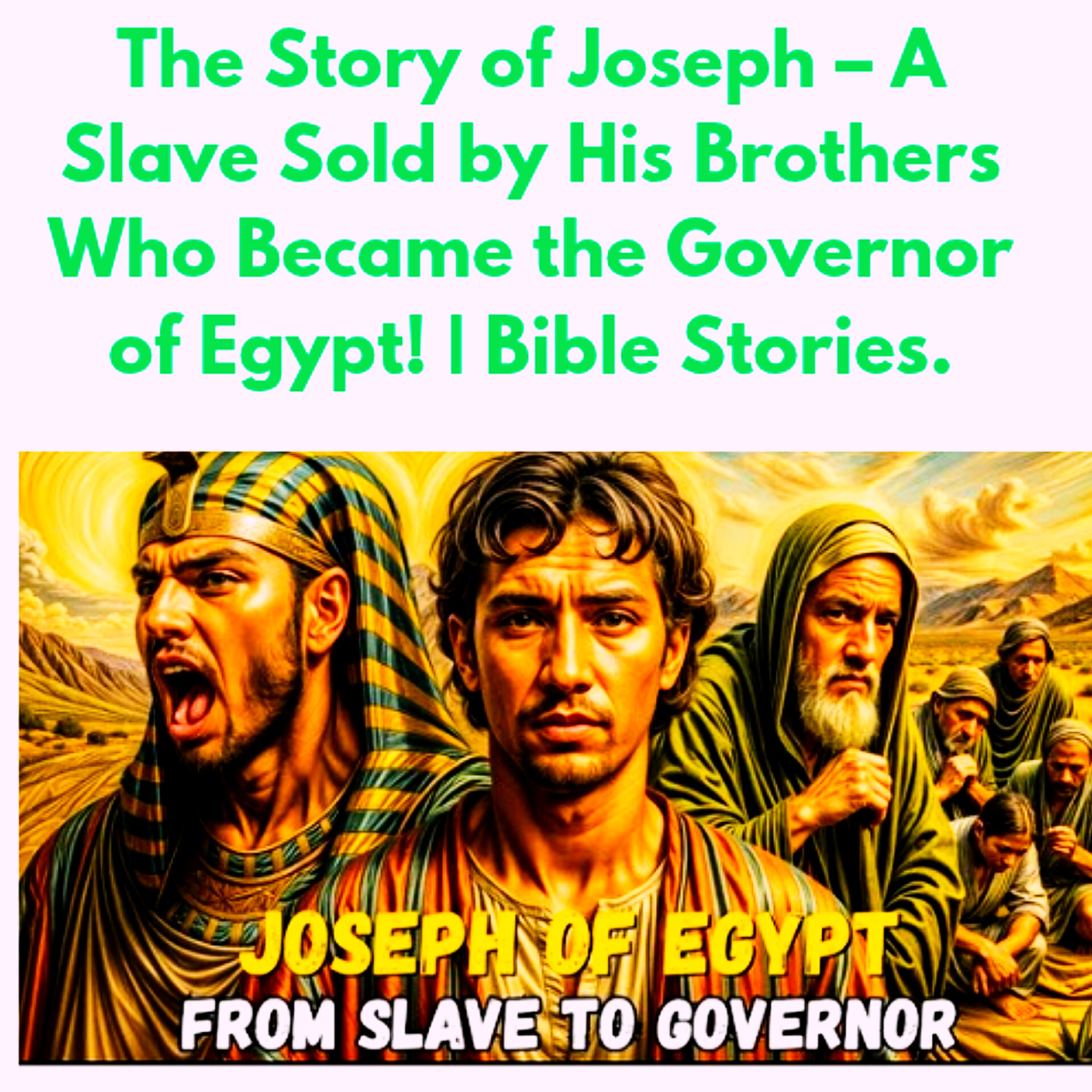 The Story of Joseph – A Slave Sold by His Brothers Who Became the Governor of Egypt! | Bible Stories.