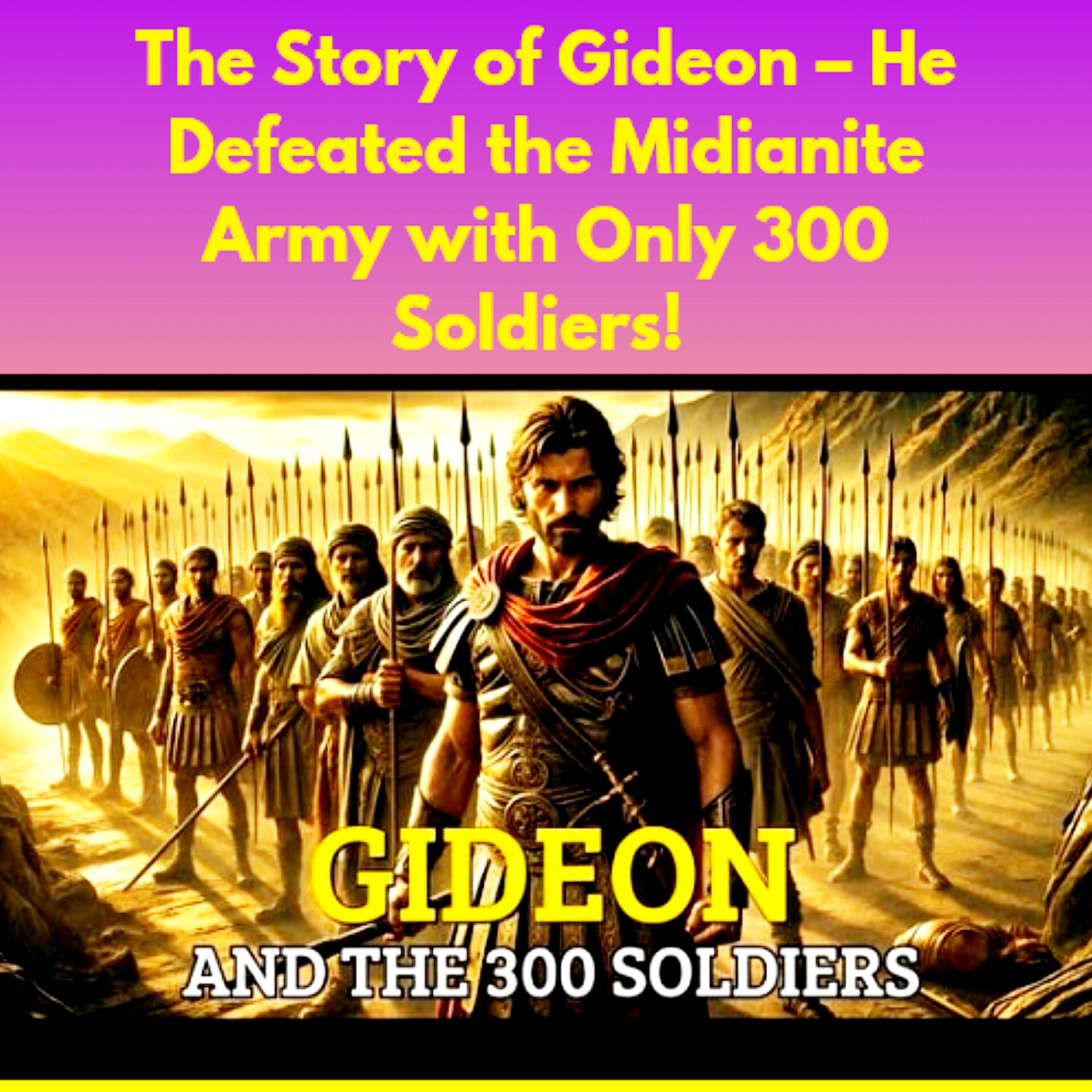 The Story of Gideon – He Defeated the Midianite Army with Only 300 Soldiers! | Bible Stories.