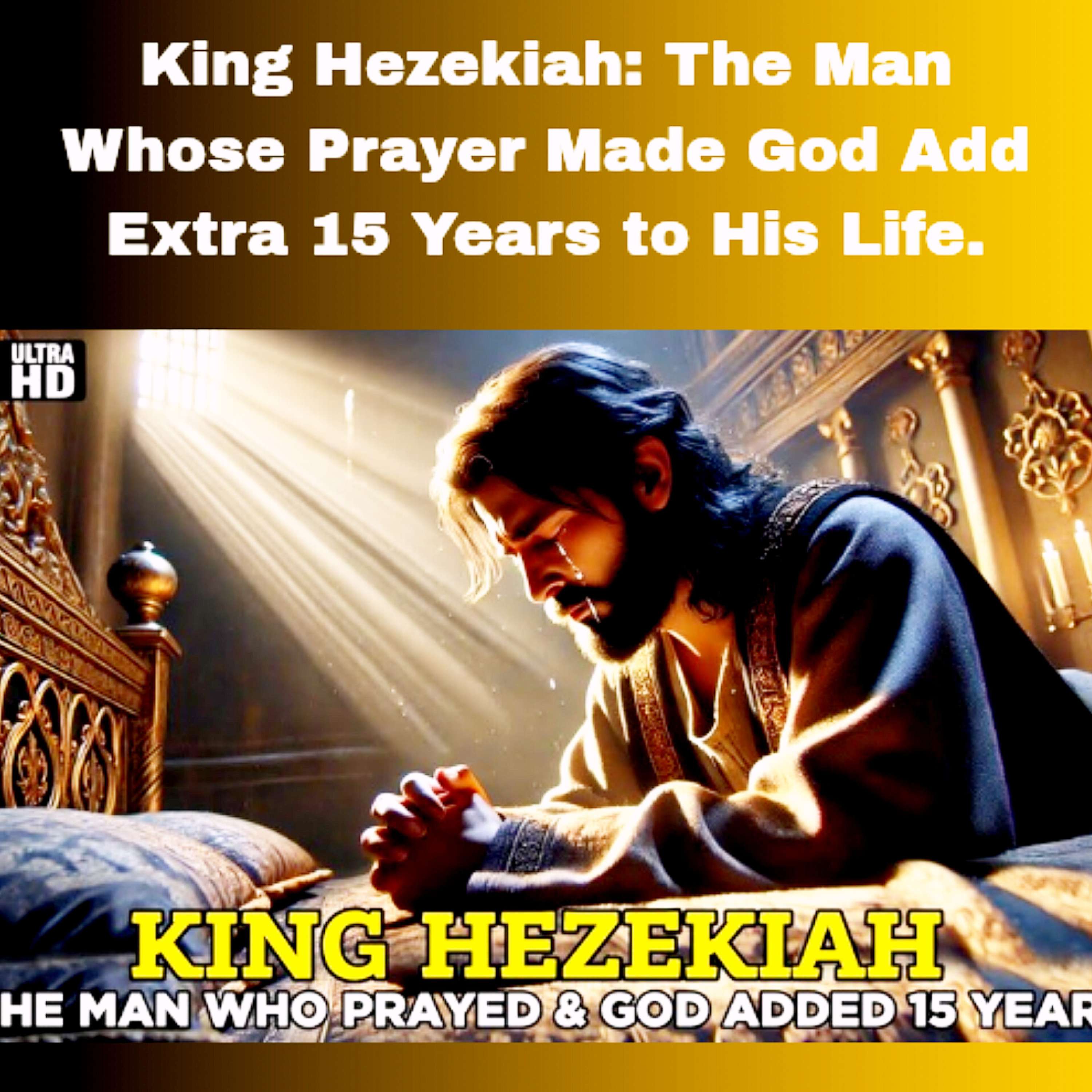 King Hezekiah: The Man Whose Prayer Made God Add Extra 15 Years to His Life.