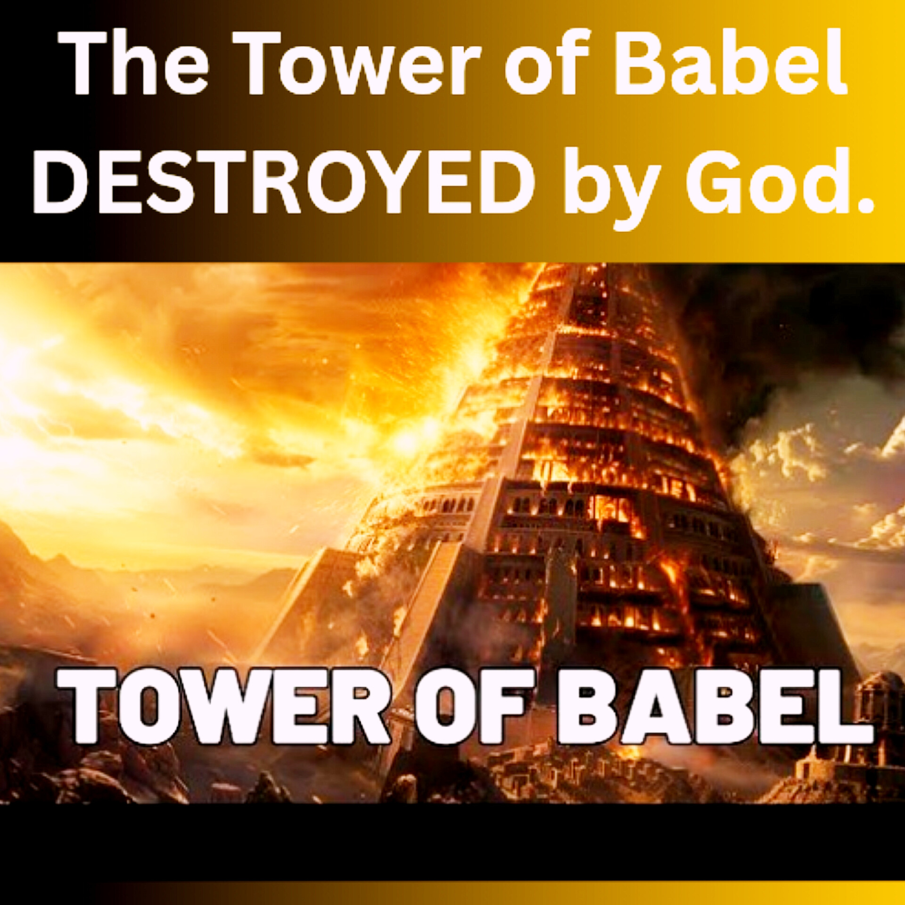 The Tower of Babel DESTROYED by God | Bible Stories.